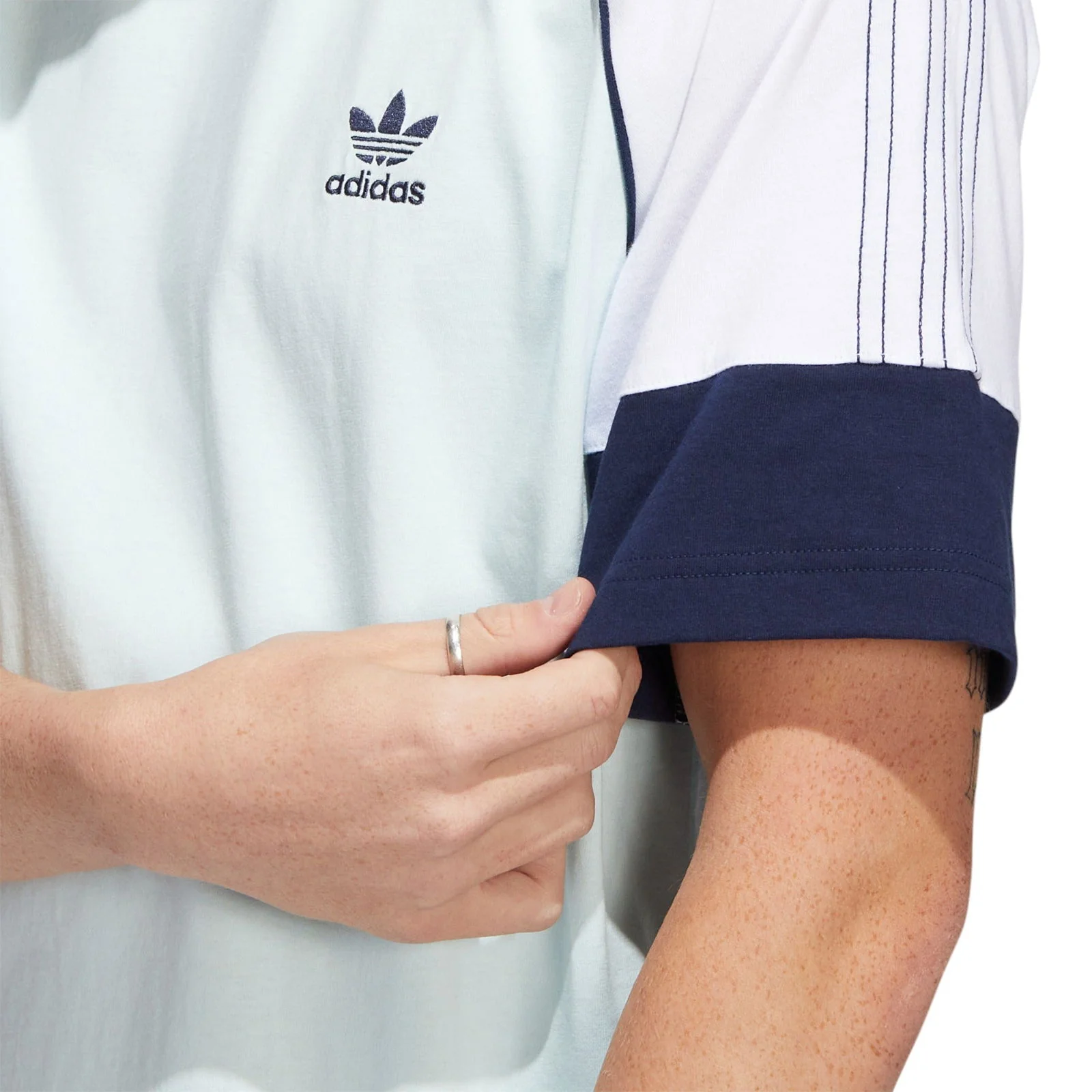 adidas Originals SST Superstar T-Shirt - Almost Blue / White - Image 5
