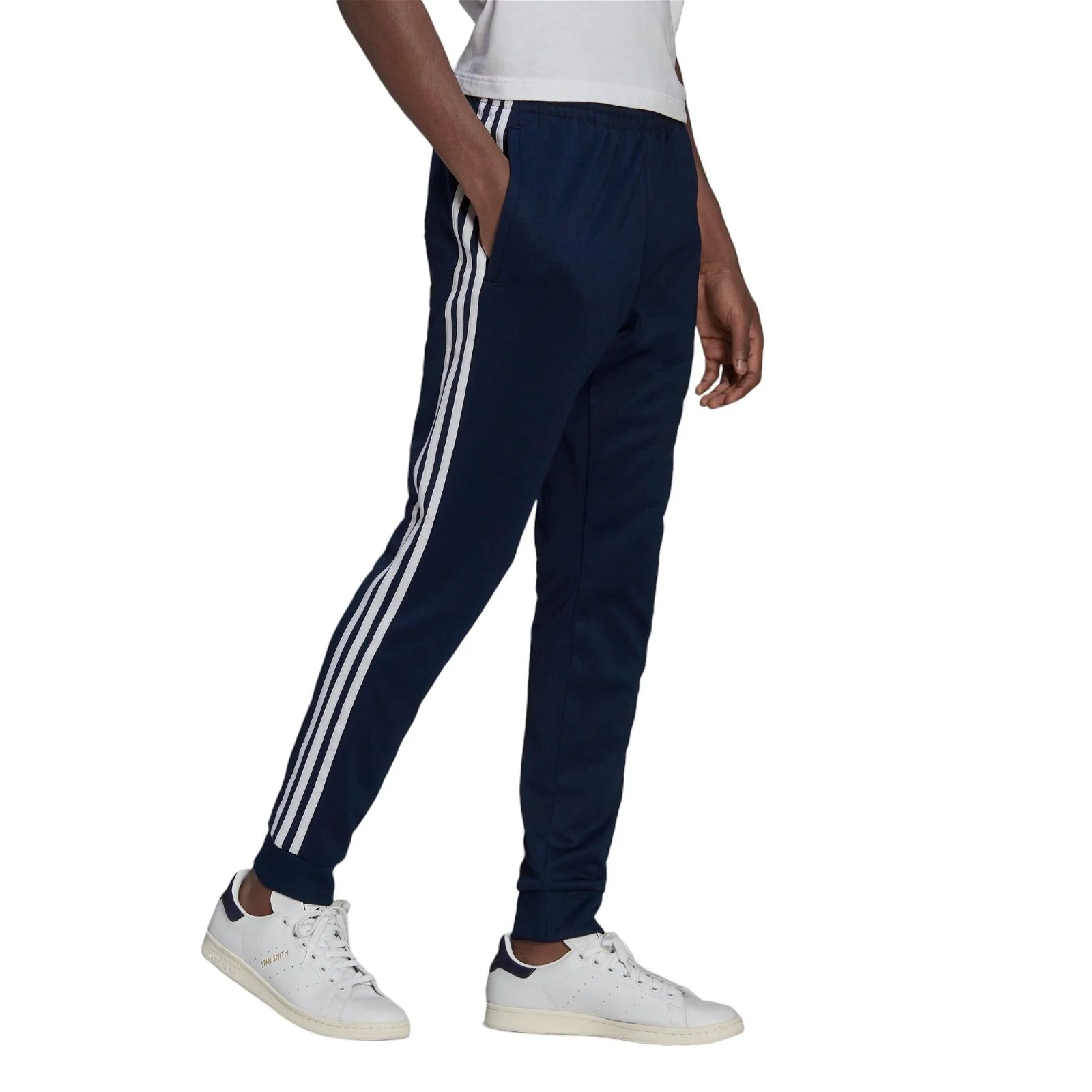 adidas Originals SST Superstar Track Pants - Collegiate Navy / Red - Image 2
