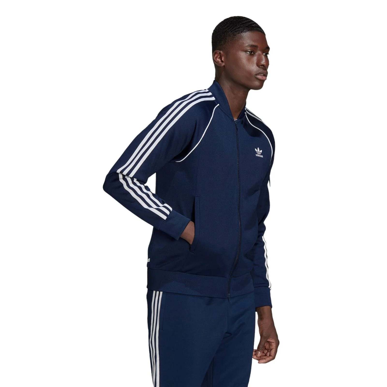 adidas Originals SST Superstar Track Top - Night Indigo / White - Image 4