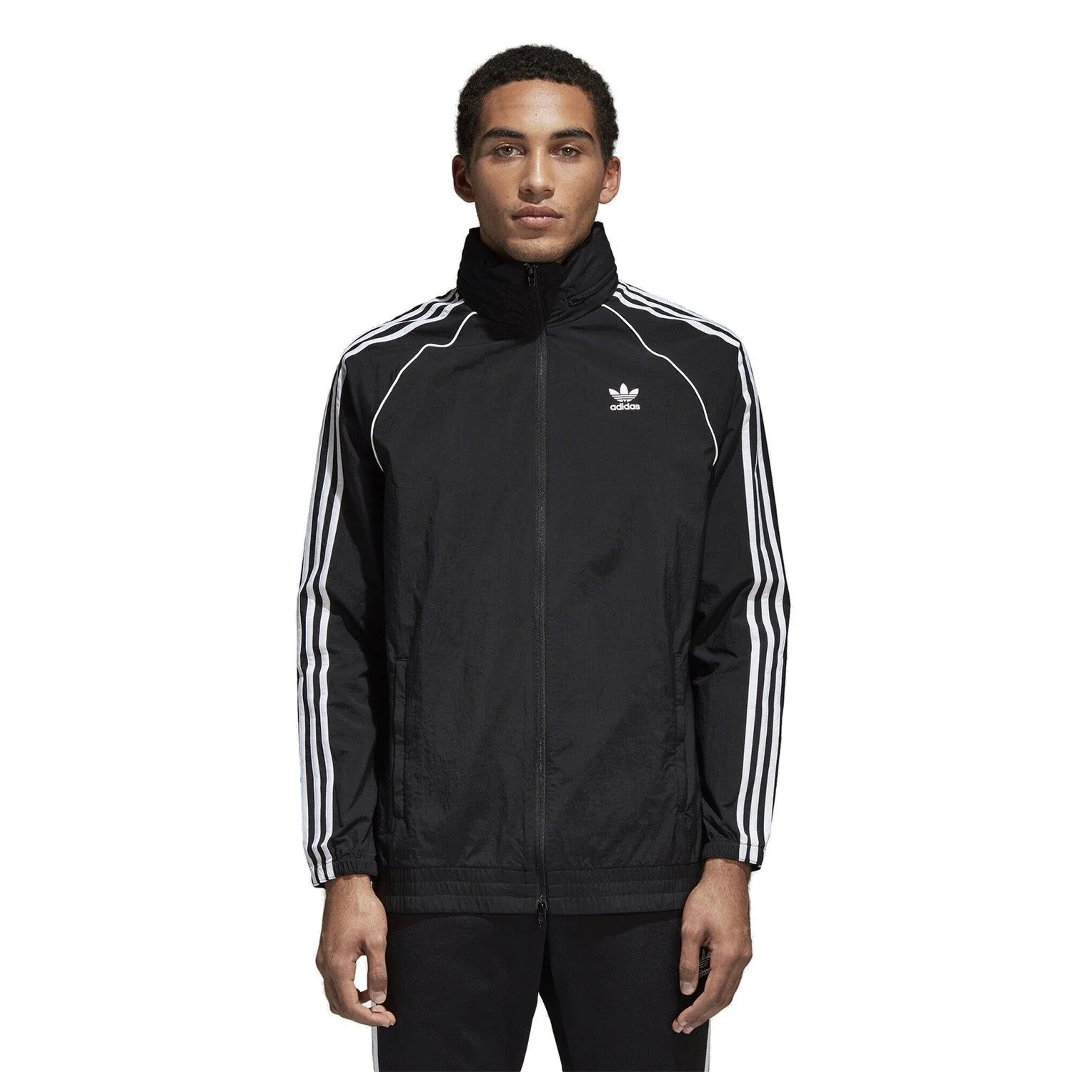 adidas Originals SST Superstar Windbreaker Jacket - Black - Image 3