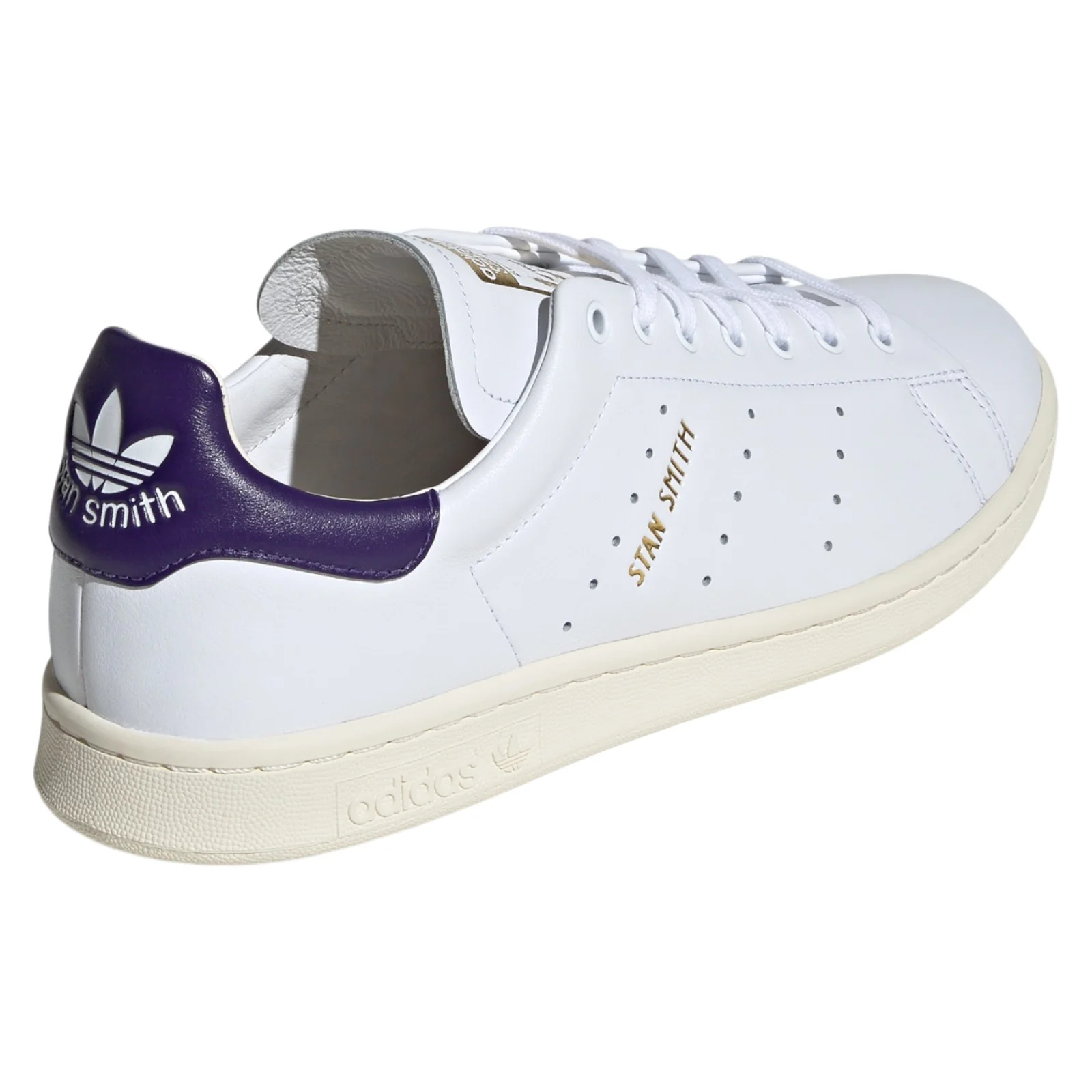 adidas Originals Stan Smith Lux Shoes - White / Collegiate Purple - Image 4