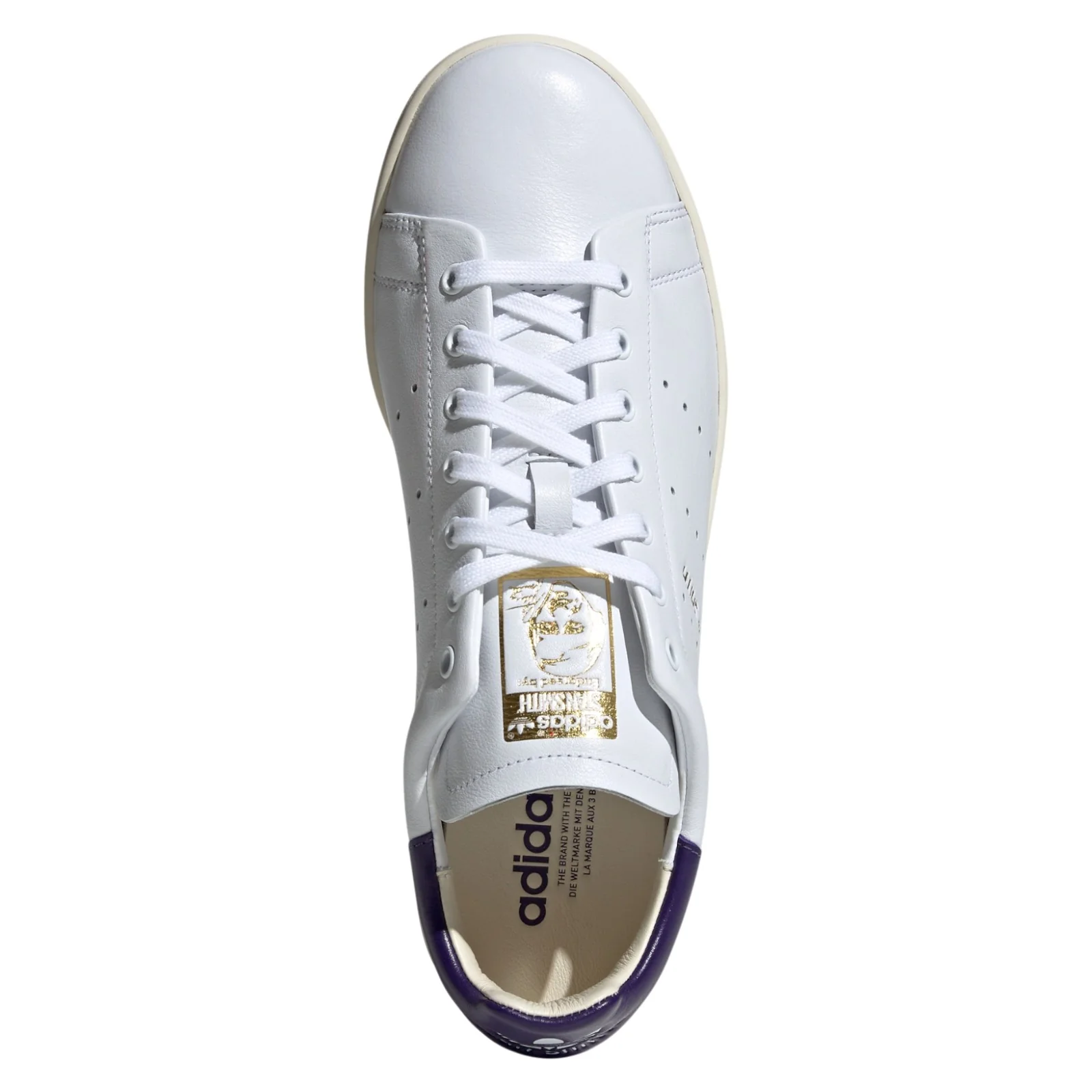 adidas Originals Stan Smith Lux Shoes - White / Collegiate Purple - Image 6