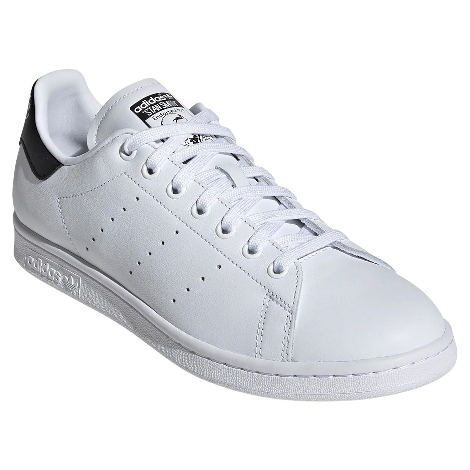 adidas Originals Stan Smith Script Shoes - White & Black - Image 2