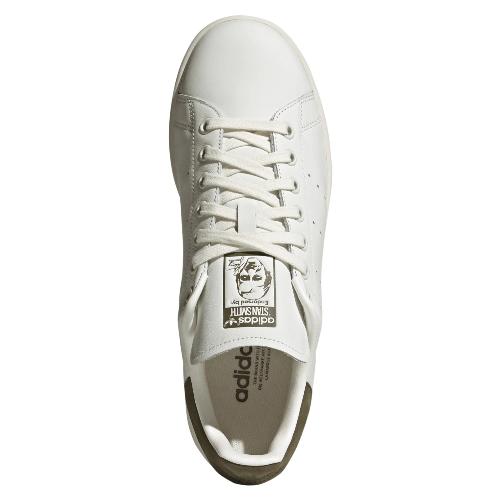 adidas Originals Stan Smith Shoes - Core White / Olive Strata - Image 5