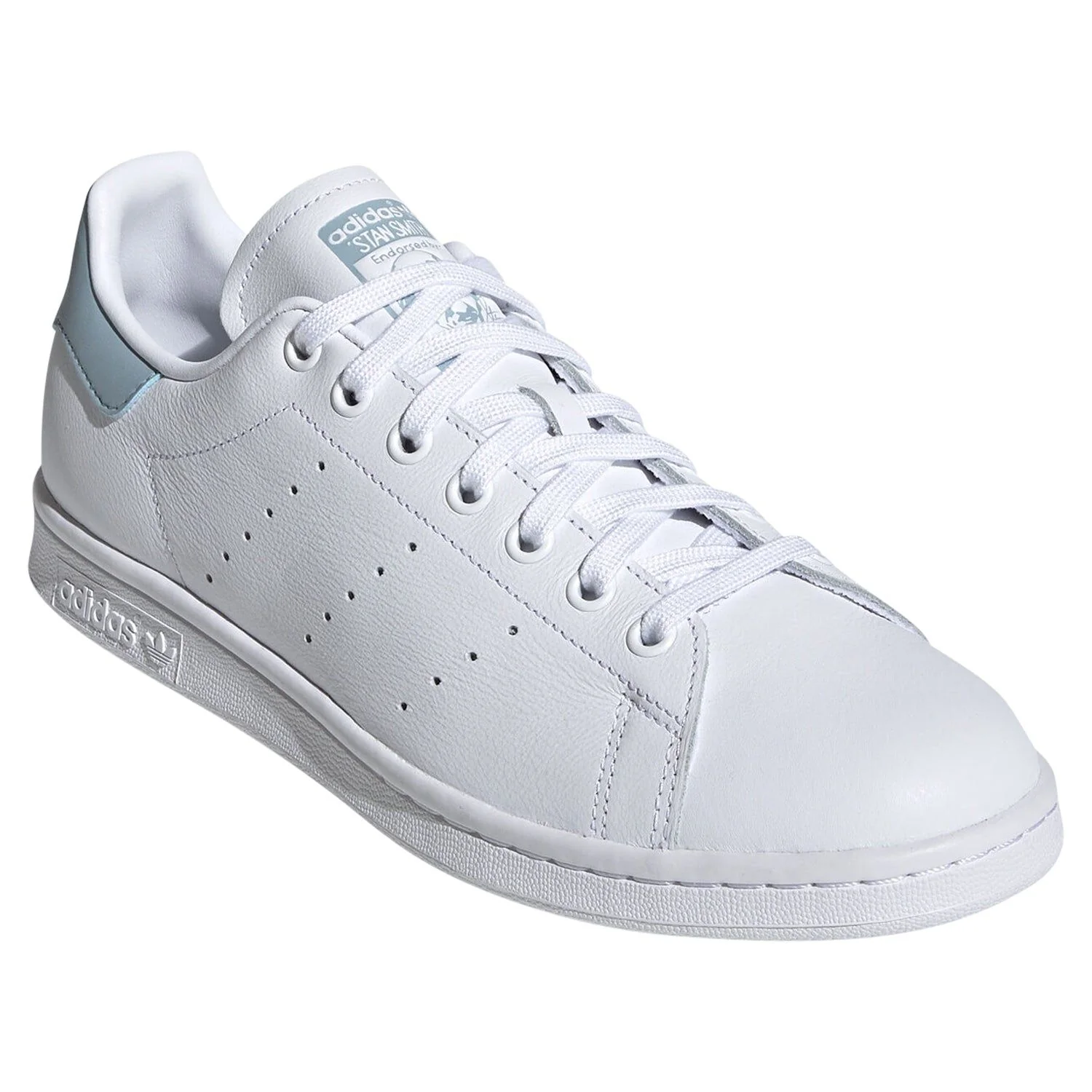 adidas Originals Stan Smith Shoes - White & Ash Grey - Image 2