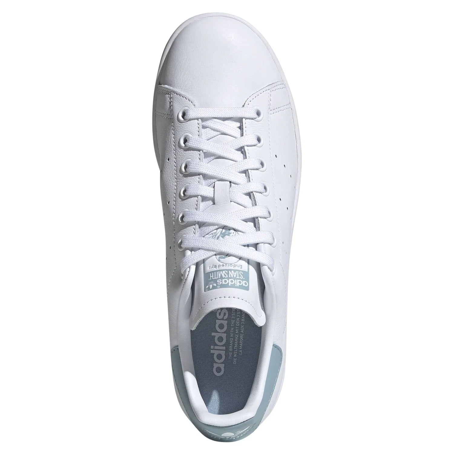 adidas Originals Stan Smith Shoes - White & Ash Grey - Image 4