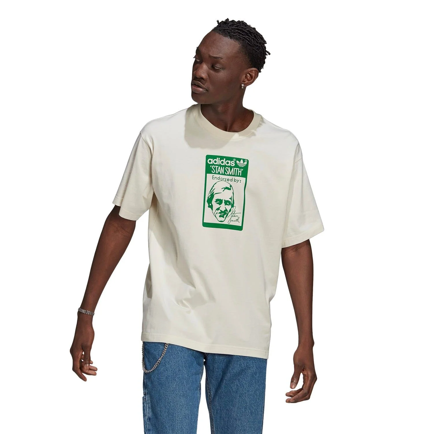 adidas Originals Stan Smith T-Shirt - White - Image 3