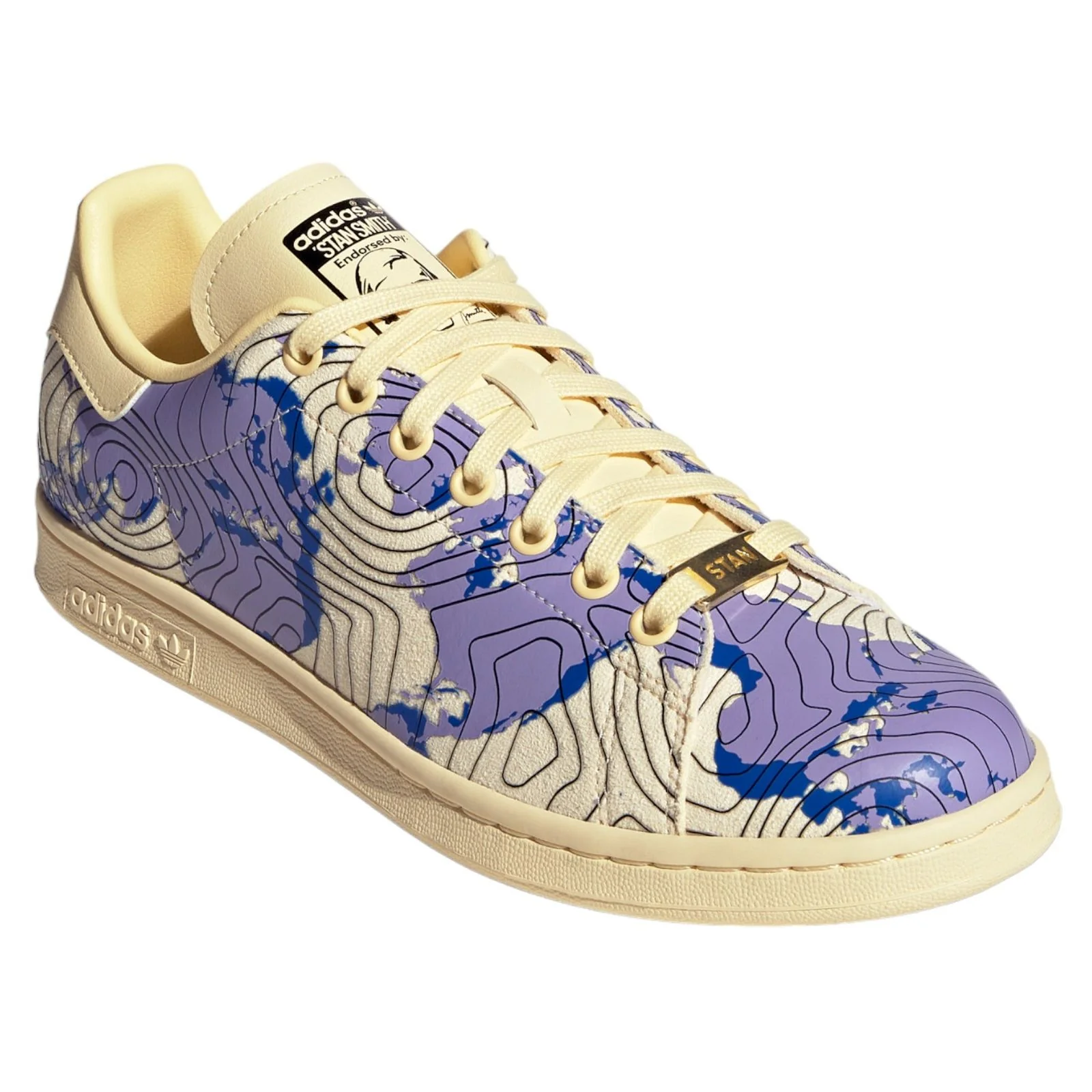 adidas Originals Stan Smith Weatherman Shoes - Cream / Purple - Image 2