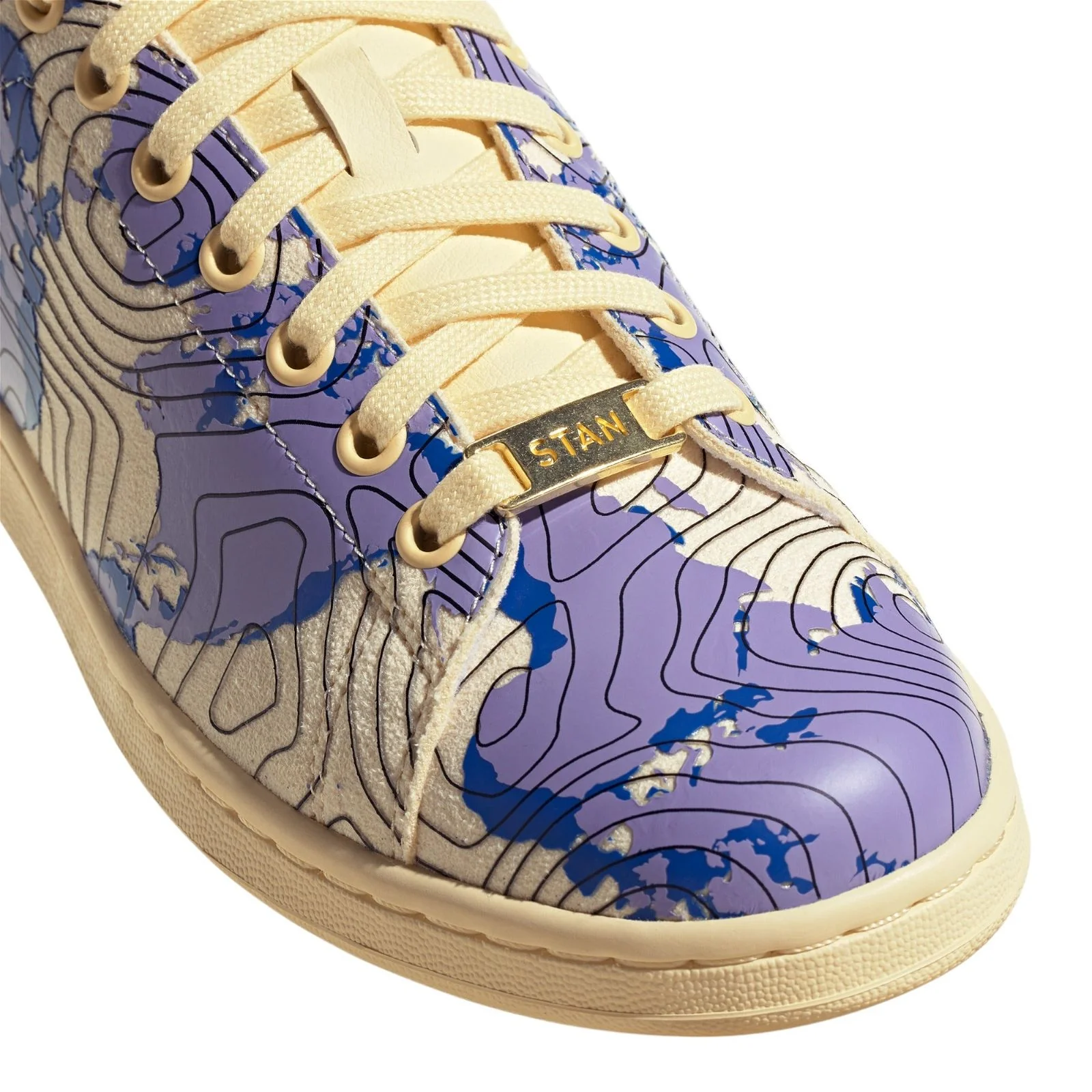 adidas Originals Stan Smith Weatherman Shoes - Cream / Purple - Image 4