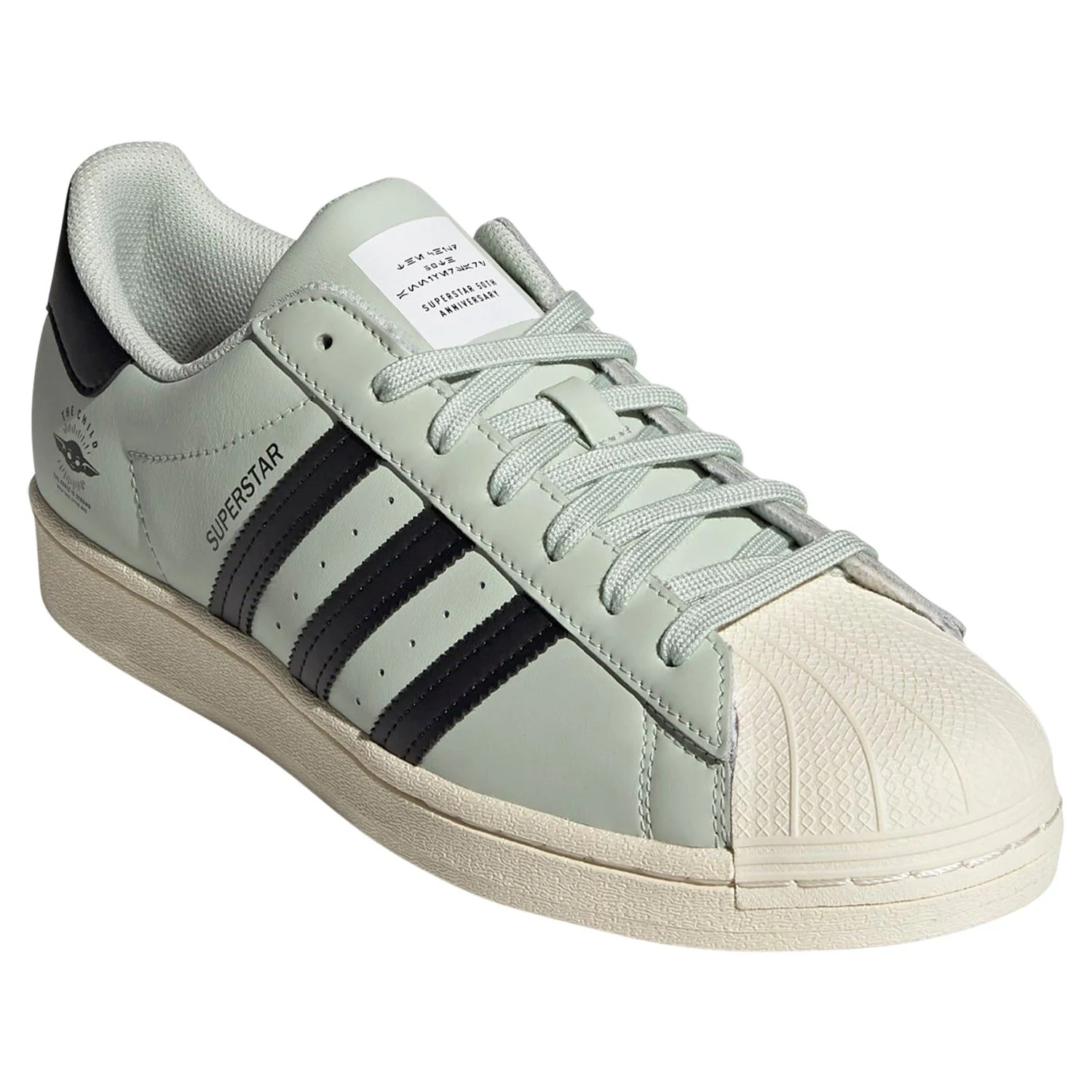 adidas Originals Star Wars Mandalorian Superstar The Child Shoes - Green - Image 2