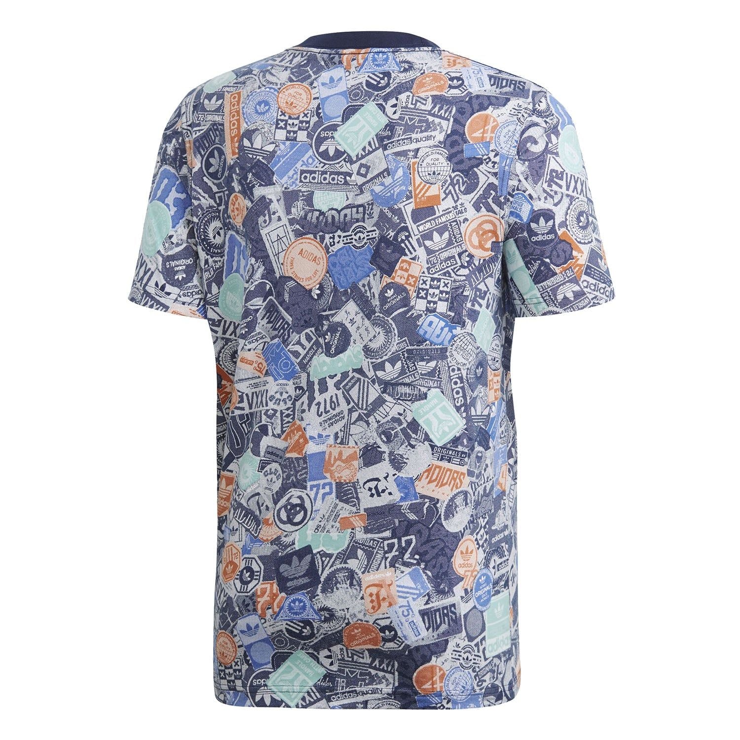 adidas Originals Sticker T Shirt - Multi - Image 2