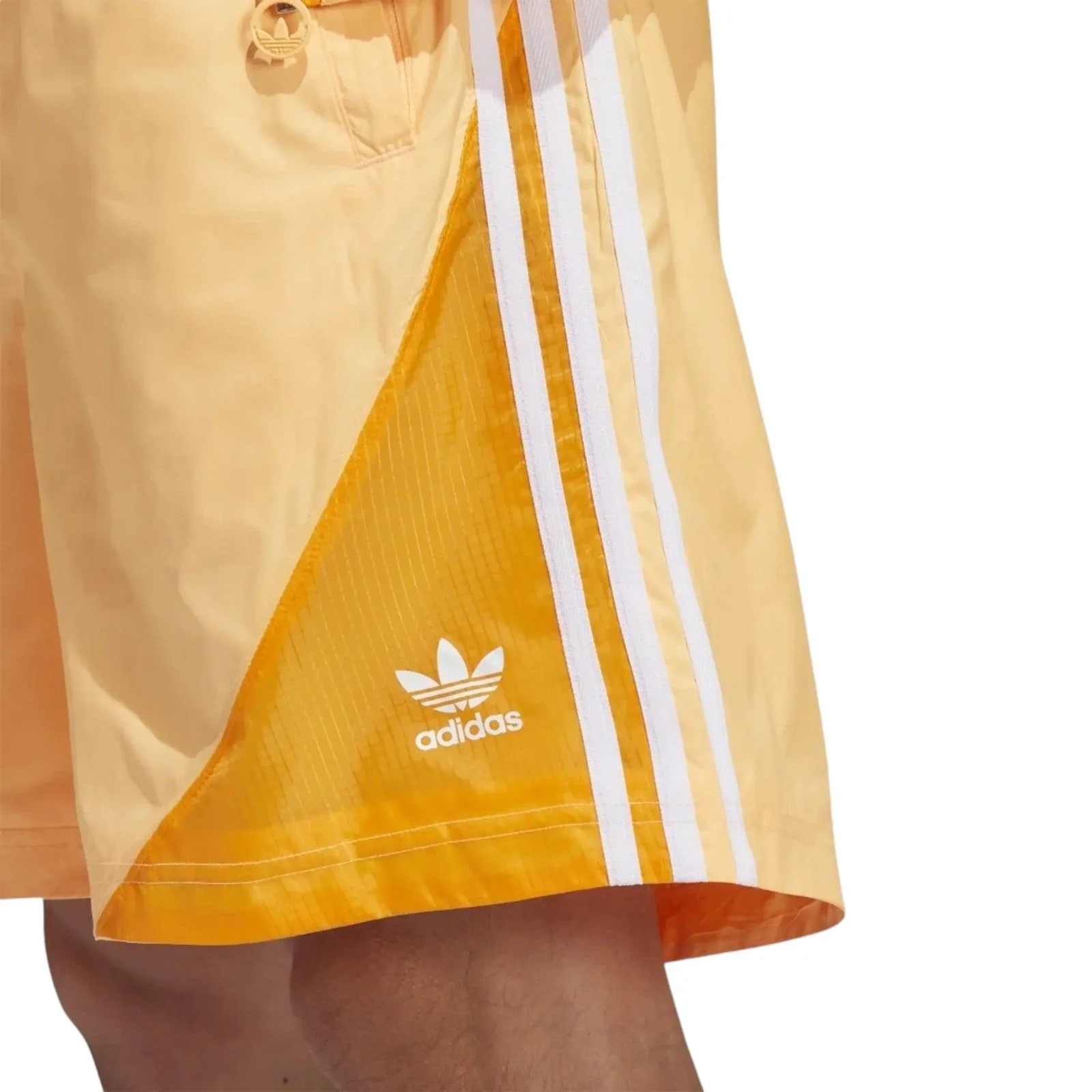 adidas Originals Summer SST Shorts - Acid Orange / White - Image 3