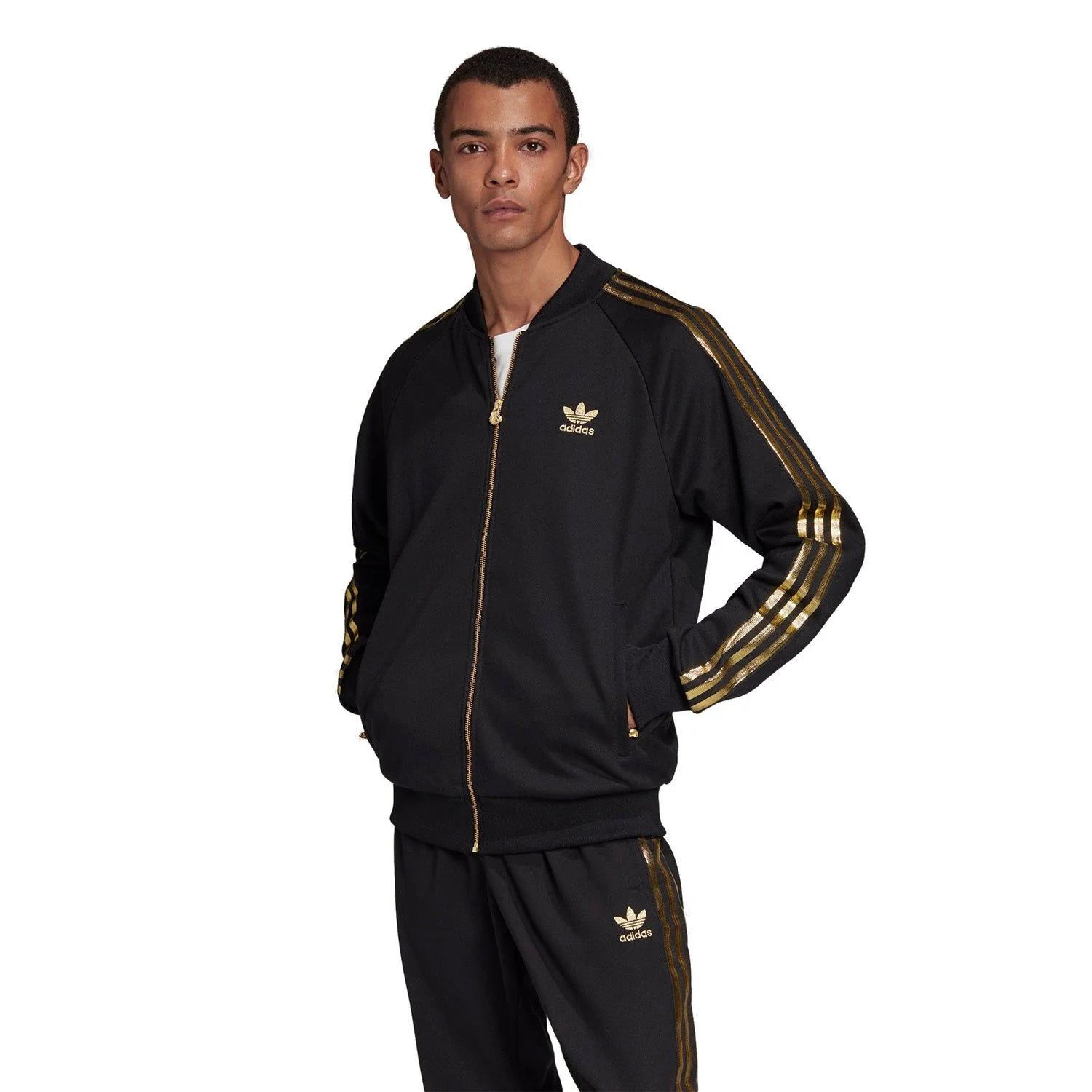 adidas Originals Superstar 24K Track Jacket - Black & Gold - Image 3