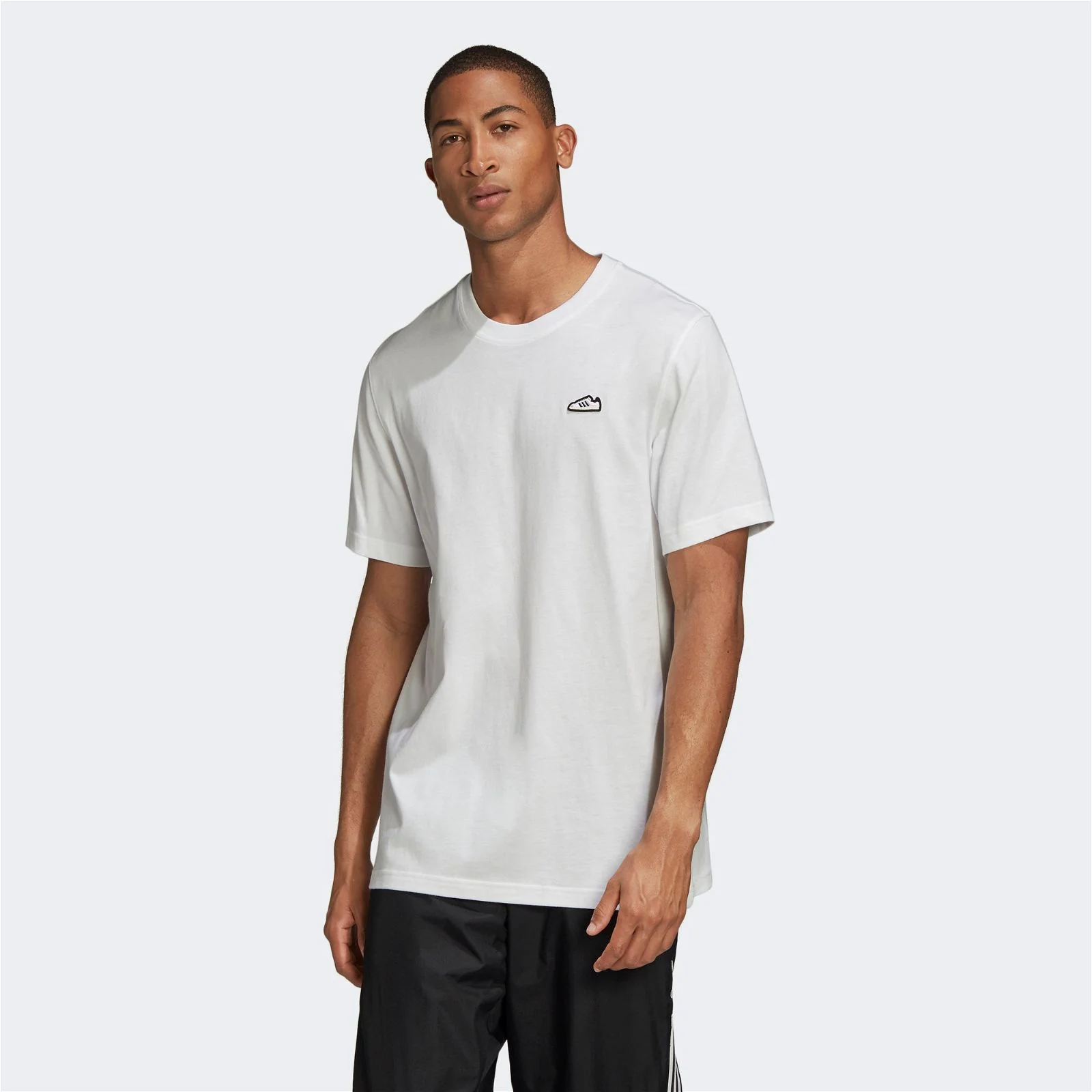 adidas Originals Superstar Emblem Tee - White - Image 4