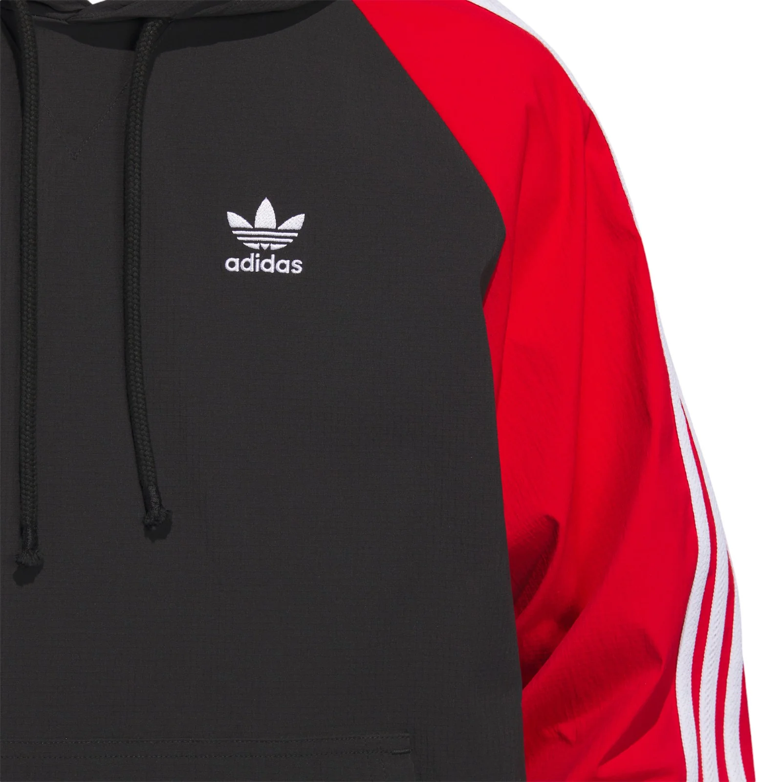 adidas Originals Superstar Hooded Windbreaker - Black / Red - Image 5
