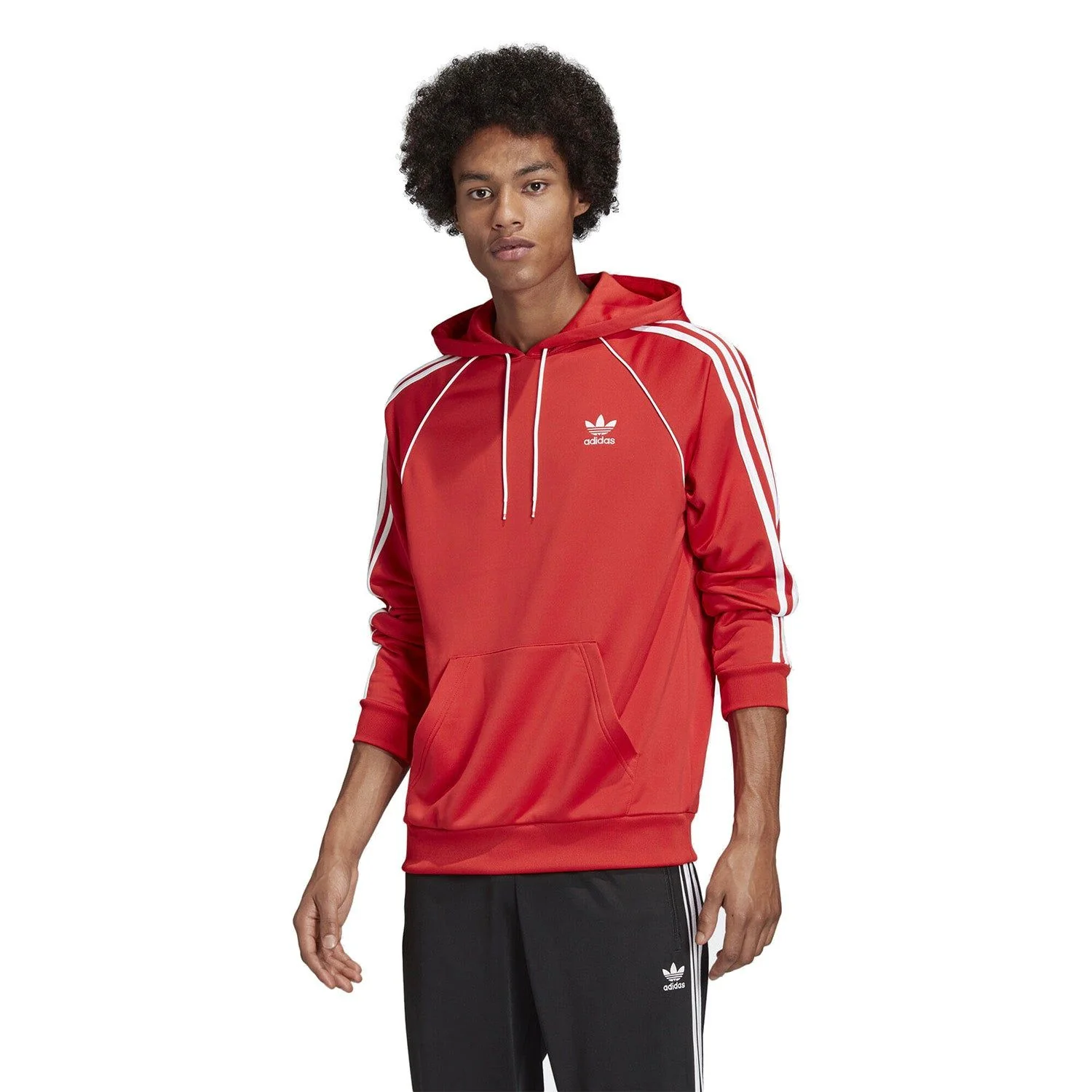 adidas Originals Superstar Hoodie - Red & White - Image 3