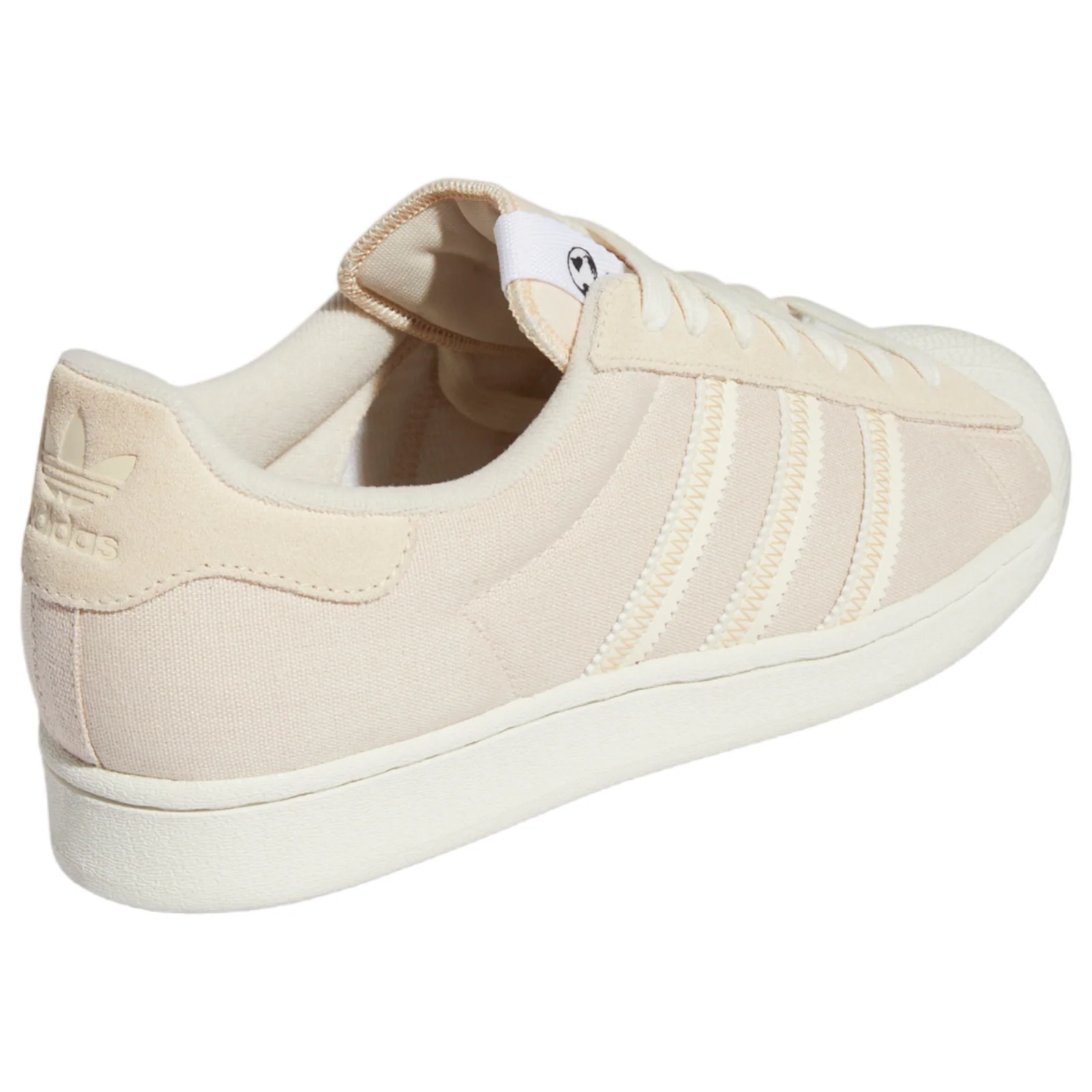 adidas Originals Superstar Shoes - Linen / Cream White - Image 3