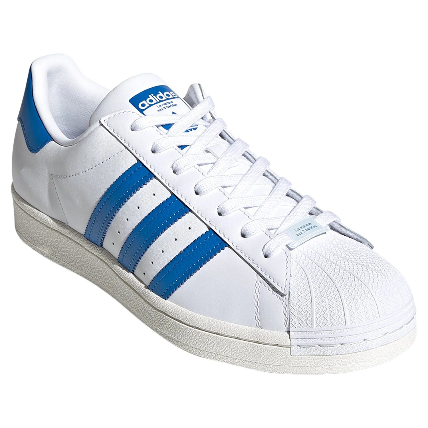 adidas Originals Superstar Shoes - White / Bluebird - Image 2