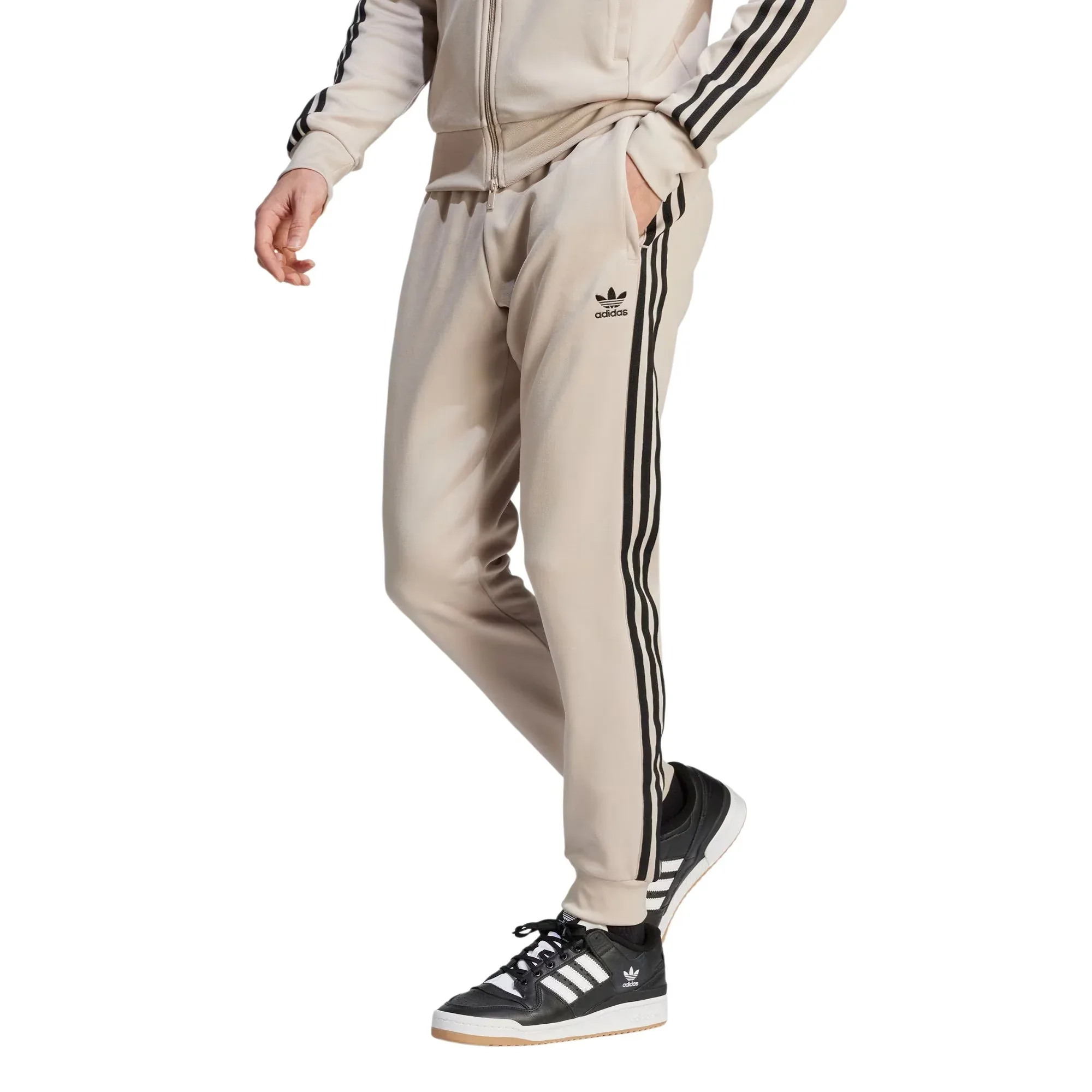 adidas Originals Superstar Track Pants - Wonder Beige / Black
