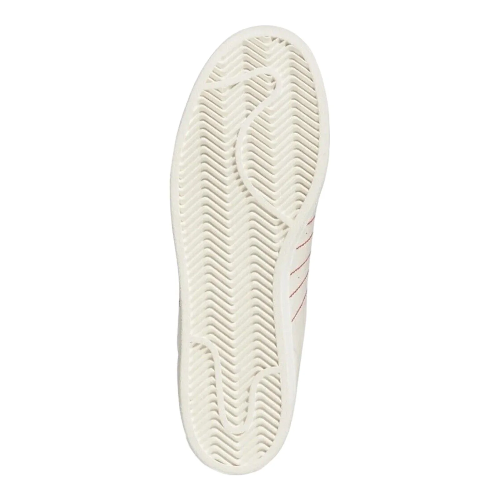 adidas Originals Superstar Trainers - White Vivid Red - Image 8