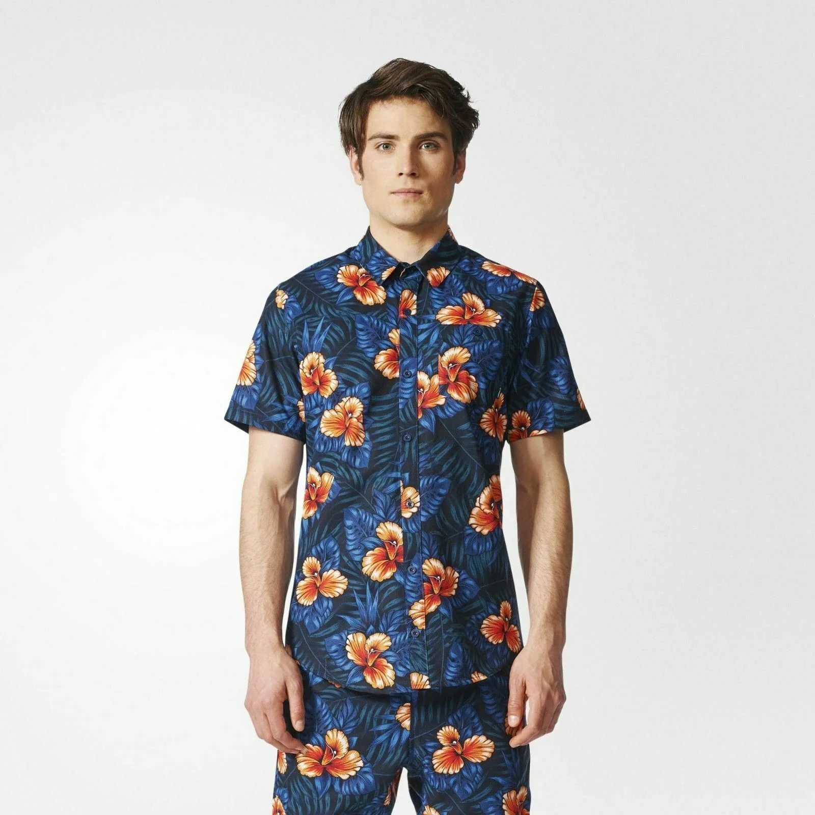 adidas Originals Sweat Leaf Hawaiian Shirt - Multi - Image 6