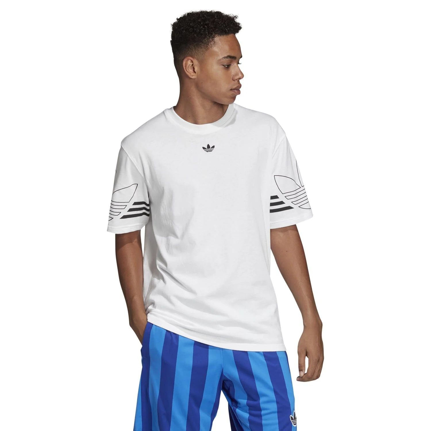 adidas Originals T Shirt Outline - White - Image 3