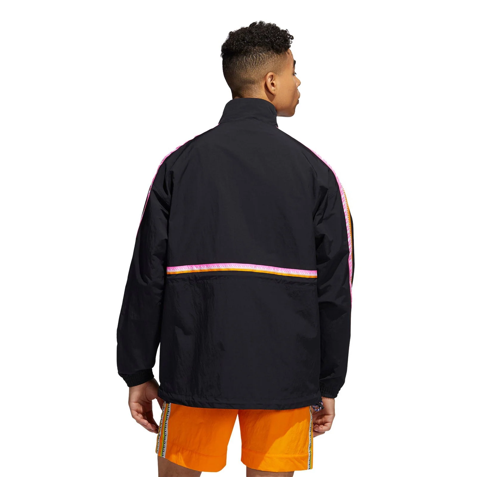 adidas Originals Taped Anorak Jacket - Black - Image 3