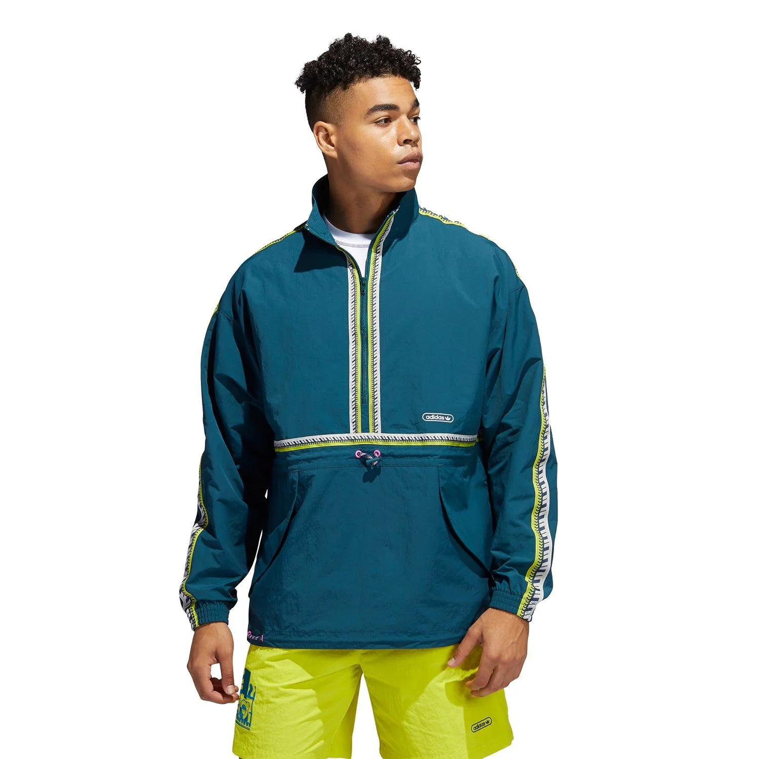 adidas Originals Taped Anorak Jacket - Green