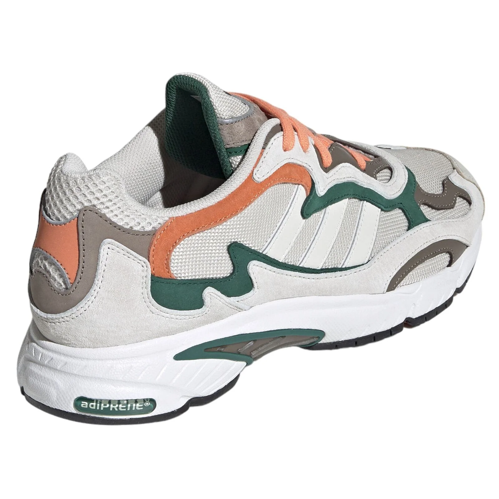 adidas Originals Temper Run Trainers - Grey Green Orange - Image 3