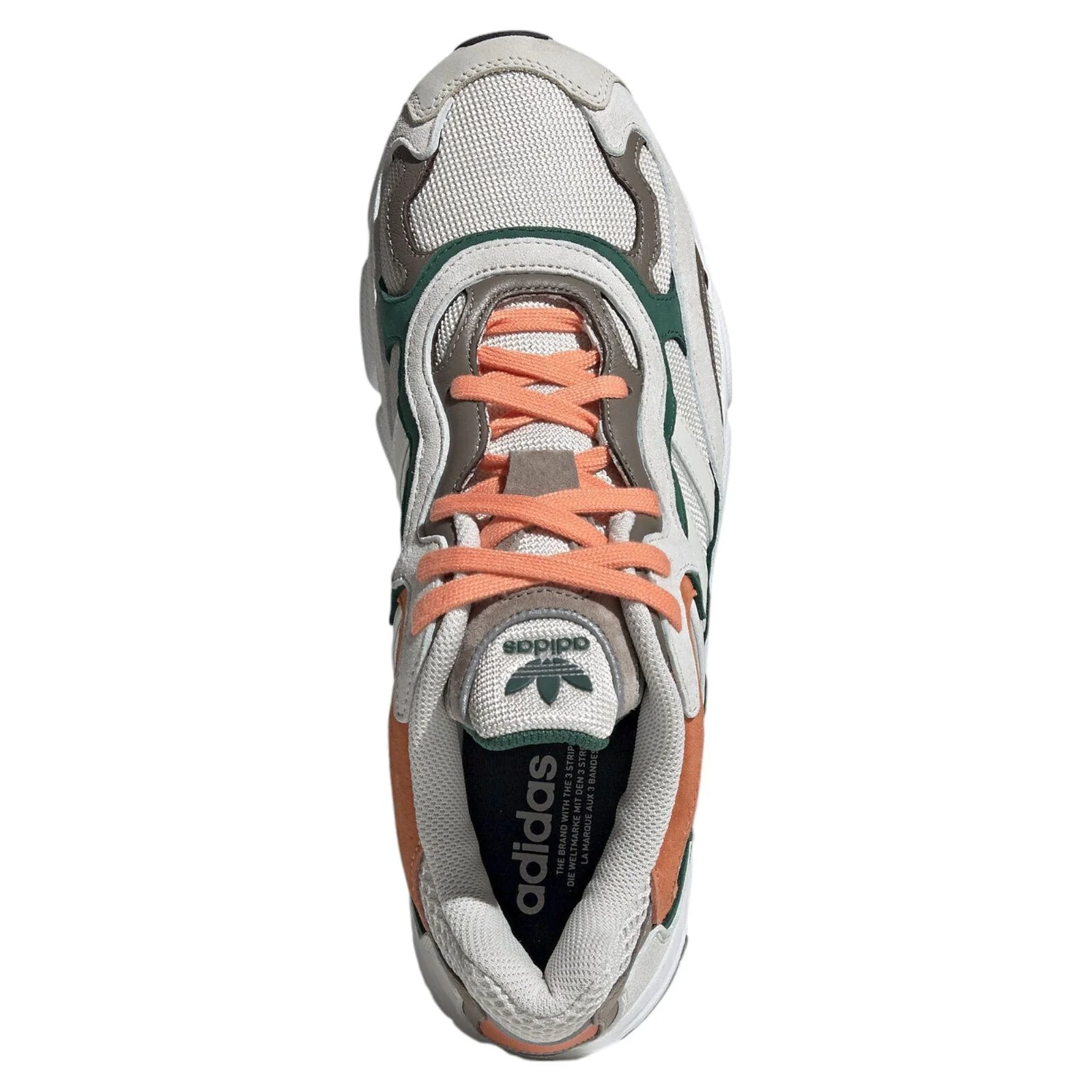adidas Originals Temper Run Trainers - Grey Green Orange - Image 4