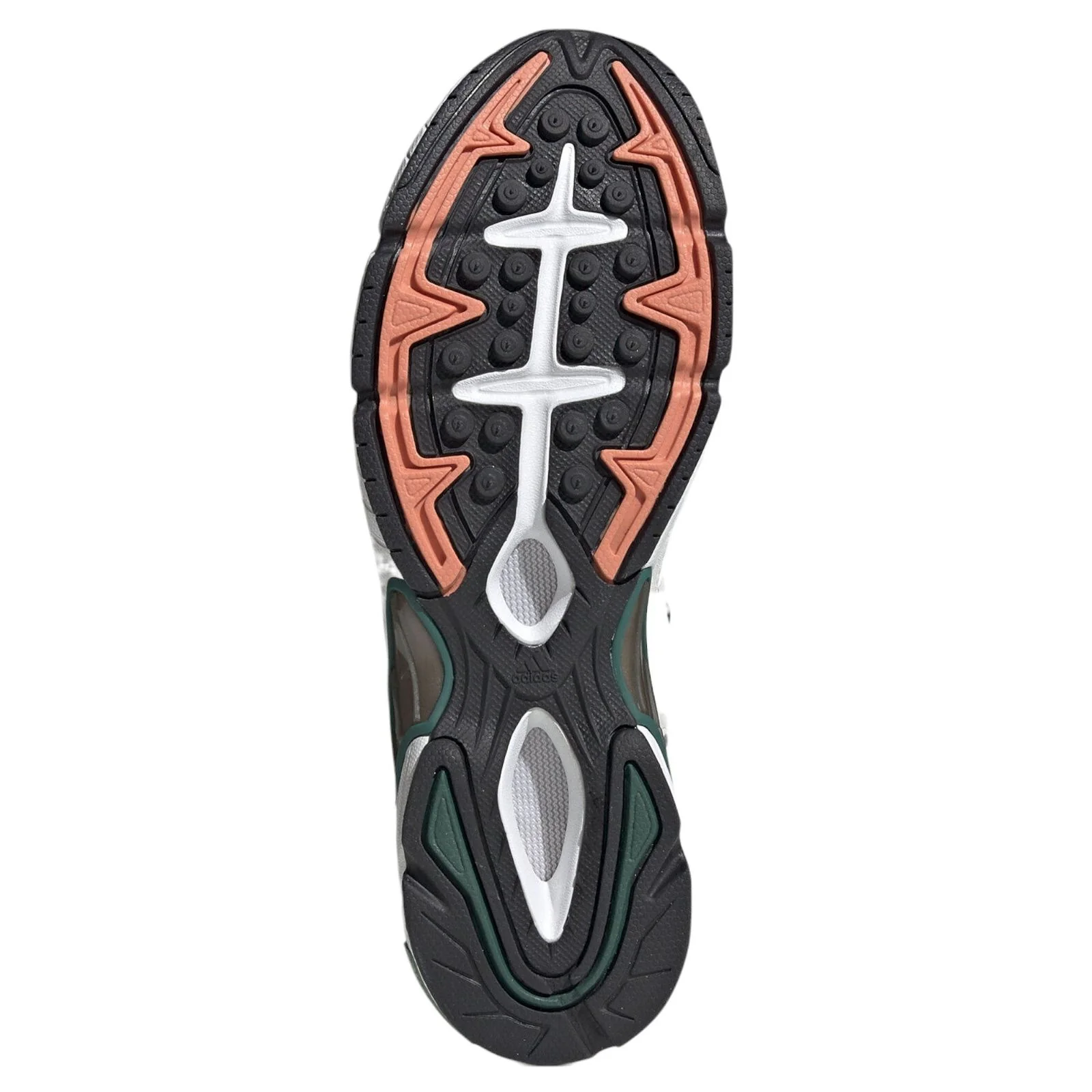 adidas Originals Temper Run Trainers - Grey Green Orange - Image 5