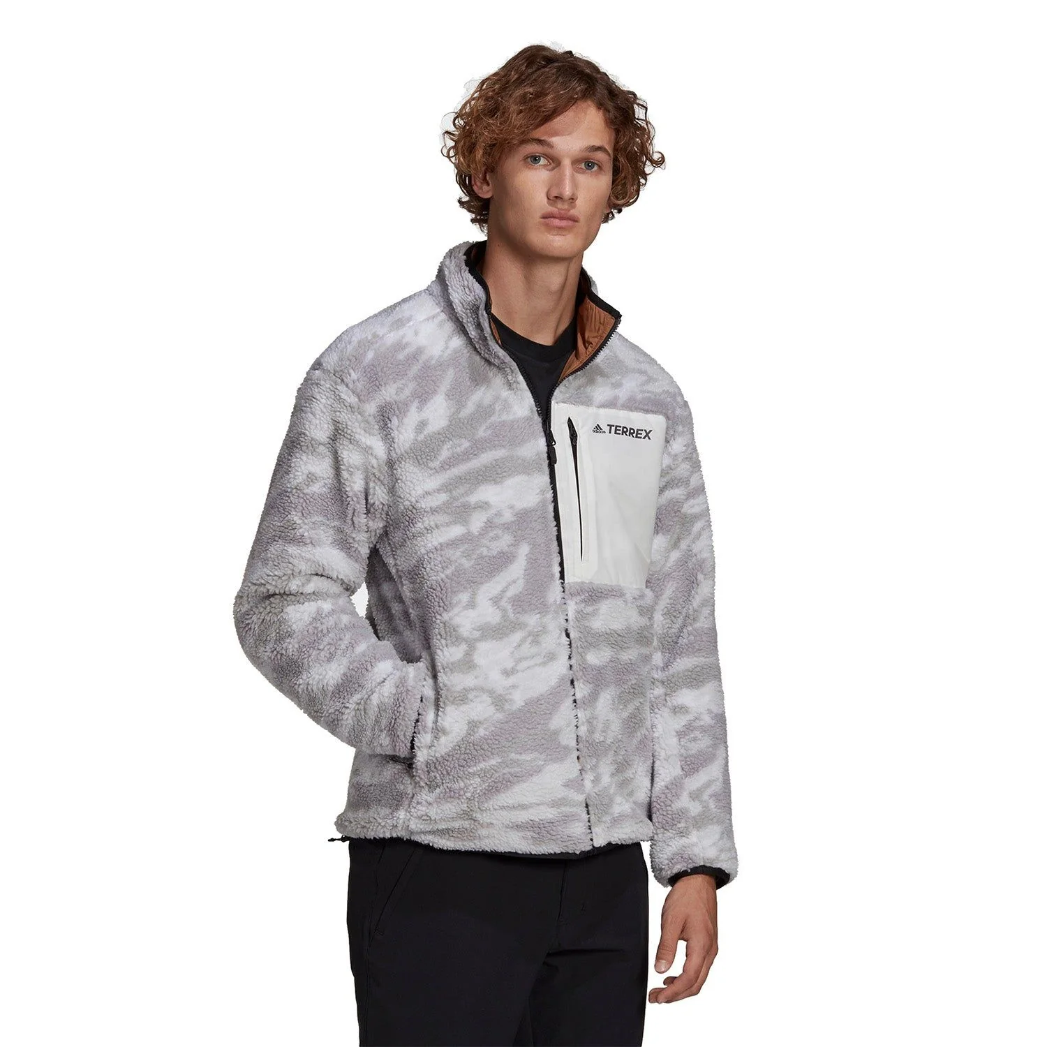 adidas Terrex Explore Sherpa Fleece - Grey - Image 4
