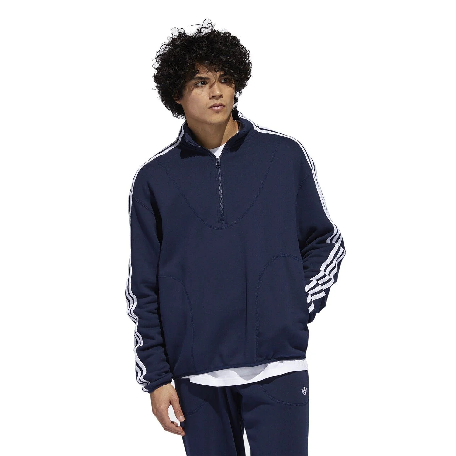 adidas Originals Terry Track Top (Gender Neutral) - Navy - Image 3