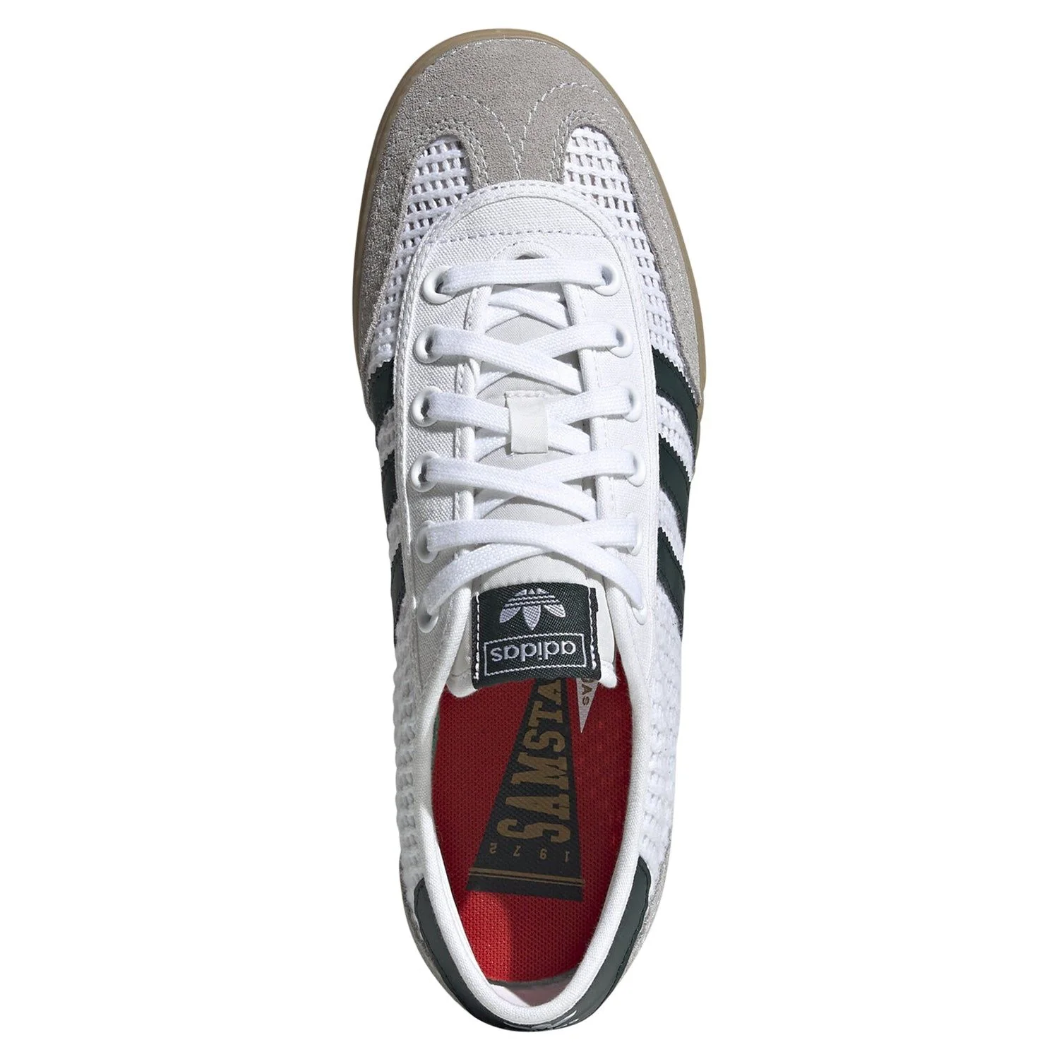 adidas Originals Tischtennis Samstag Trainers - White & Gum - Image 4