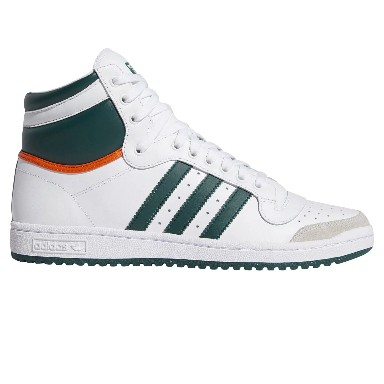 adidas Originals Top Ten Hi Miami Hurricanes - White/Green