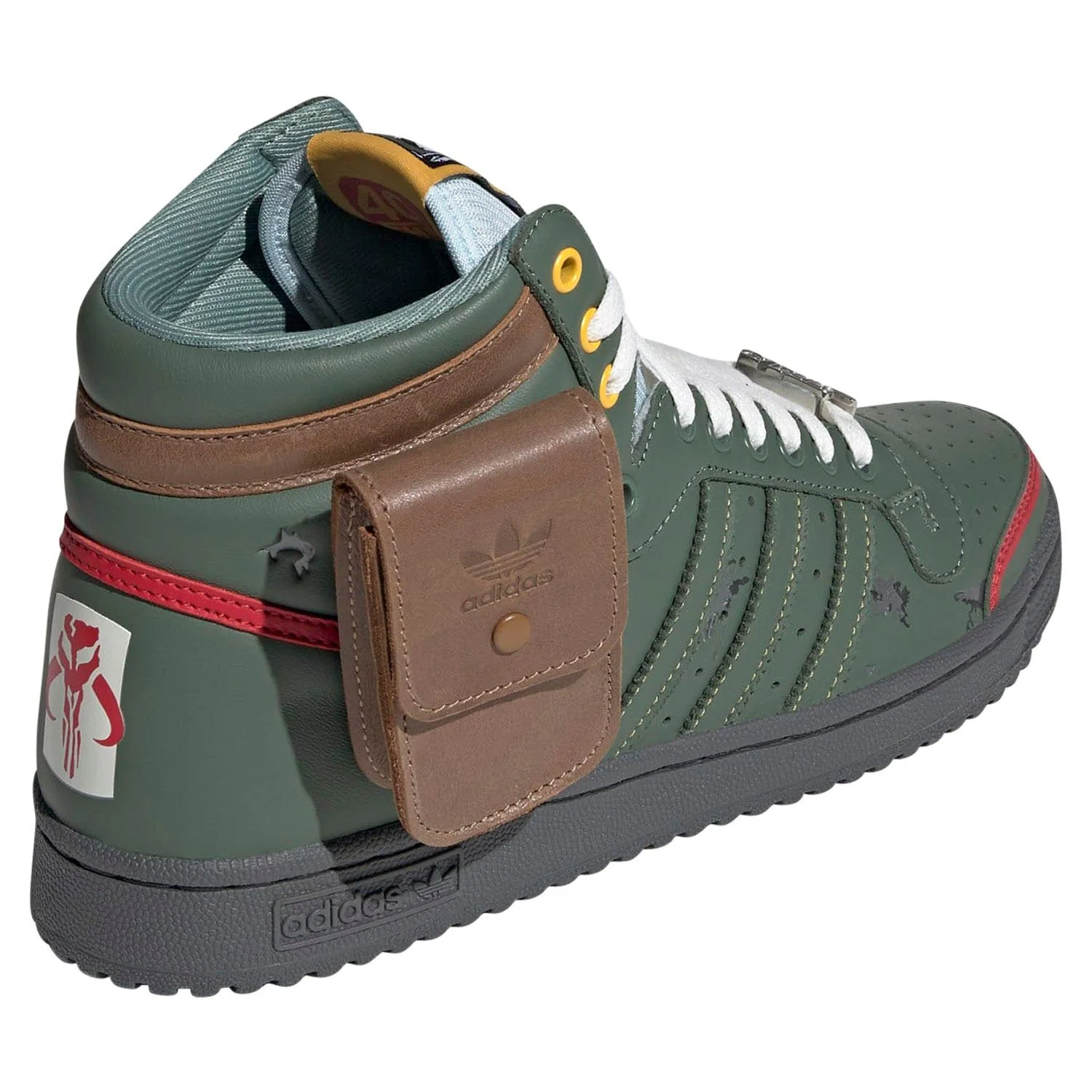 adidas Originals Top Ten Hi Star Wars Boba Fett Shoes - Green - Image 3