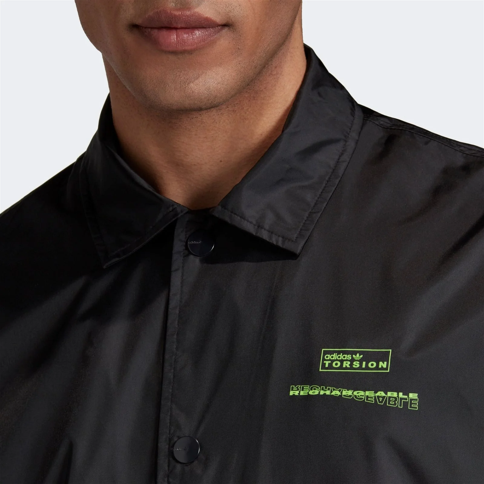 adidas Originals Torsion Coach Jacket - Black - Image 6