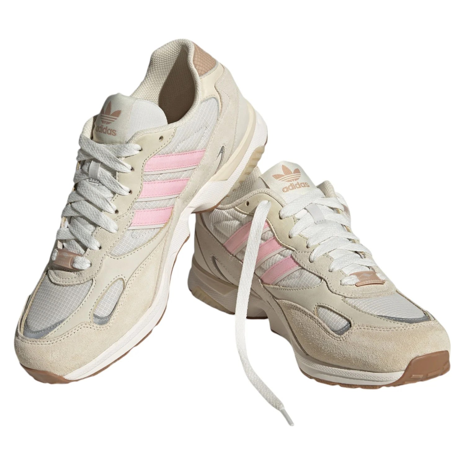 adidas Originals Torsion Super Shoes - Cream White / Pink - Image 2