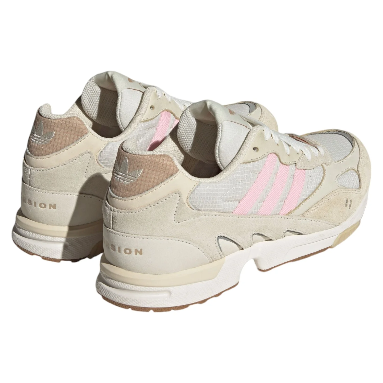 adidas Originals Torsion Super Shoes - Cream White / Pink - Image 3