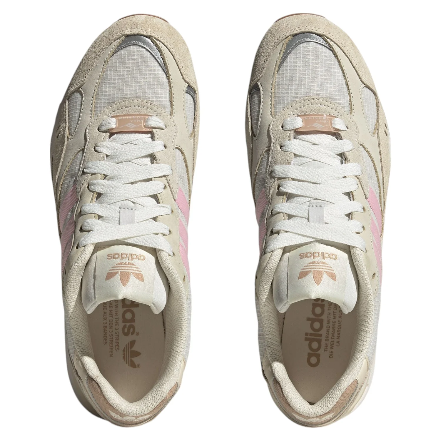adidas Originals Torsion Super Shoes - Cream White / Pink - Image 5