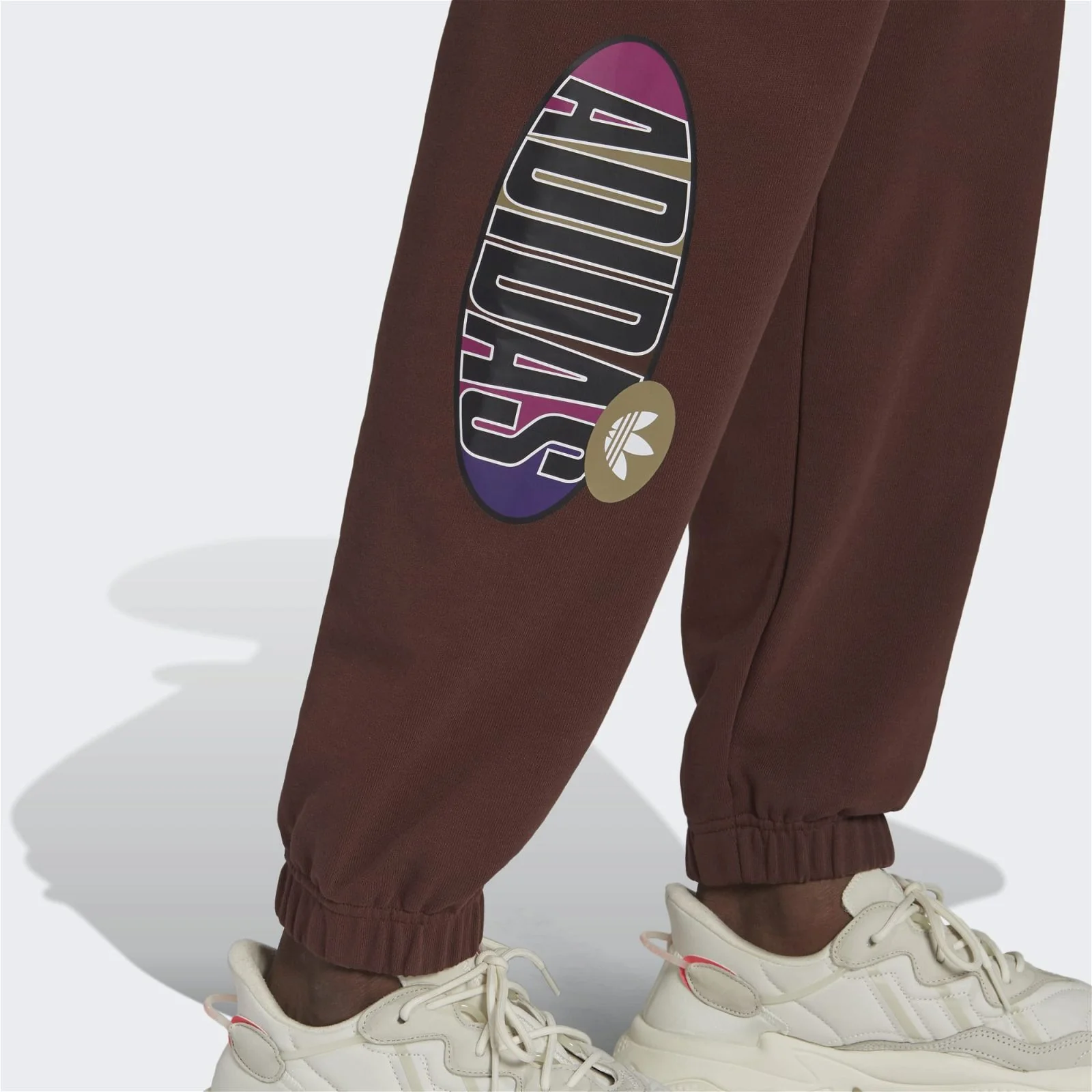 adidas Originals Trefoil A33 Joggers - Brown Auburn - Image 5