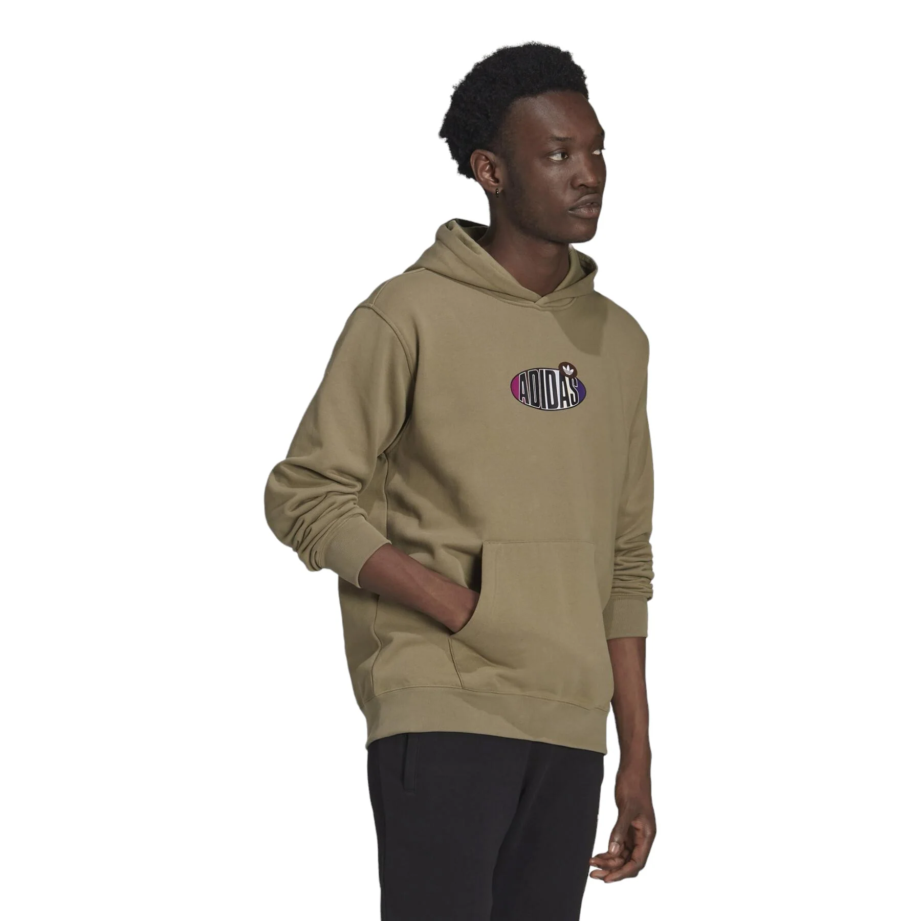 adidas Originals Trefoil Area 33 Hoodie - Orbit Green - Image 6