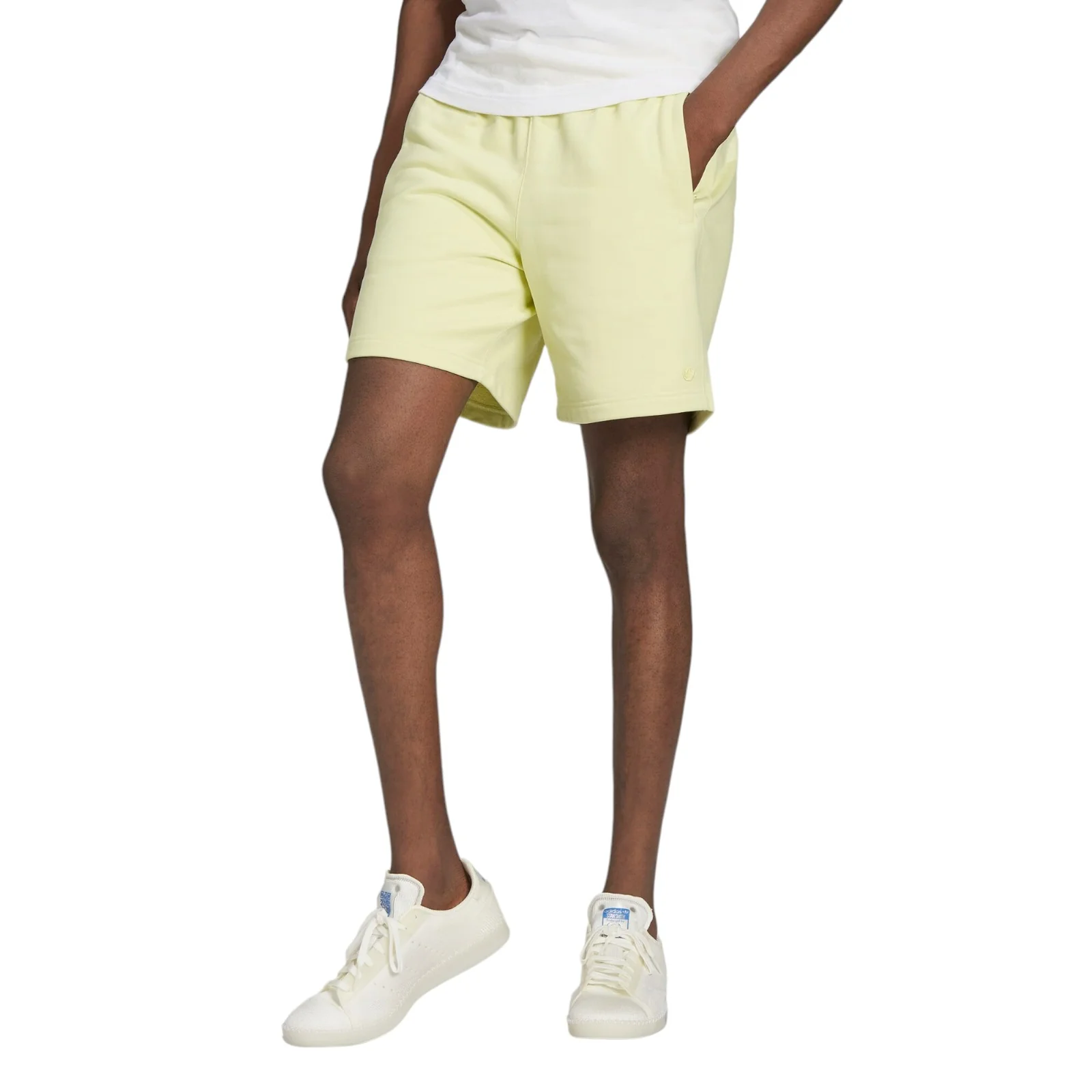 adidas Originals Trefoil Contempo Fleece Shorts - Yellow - Image 2