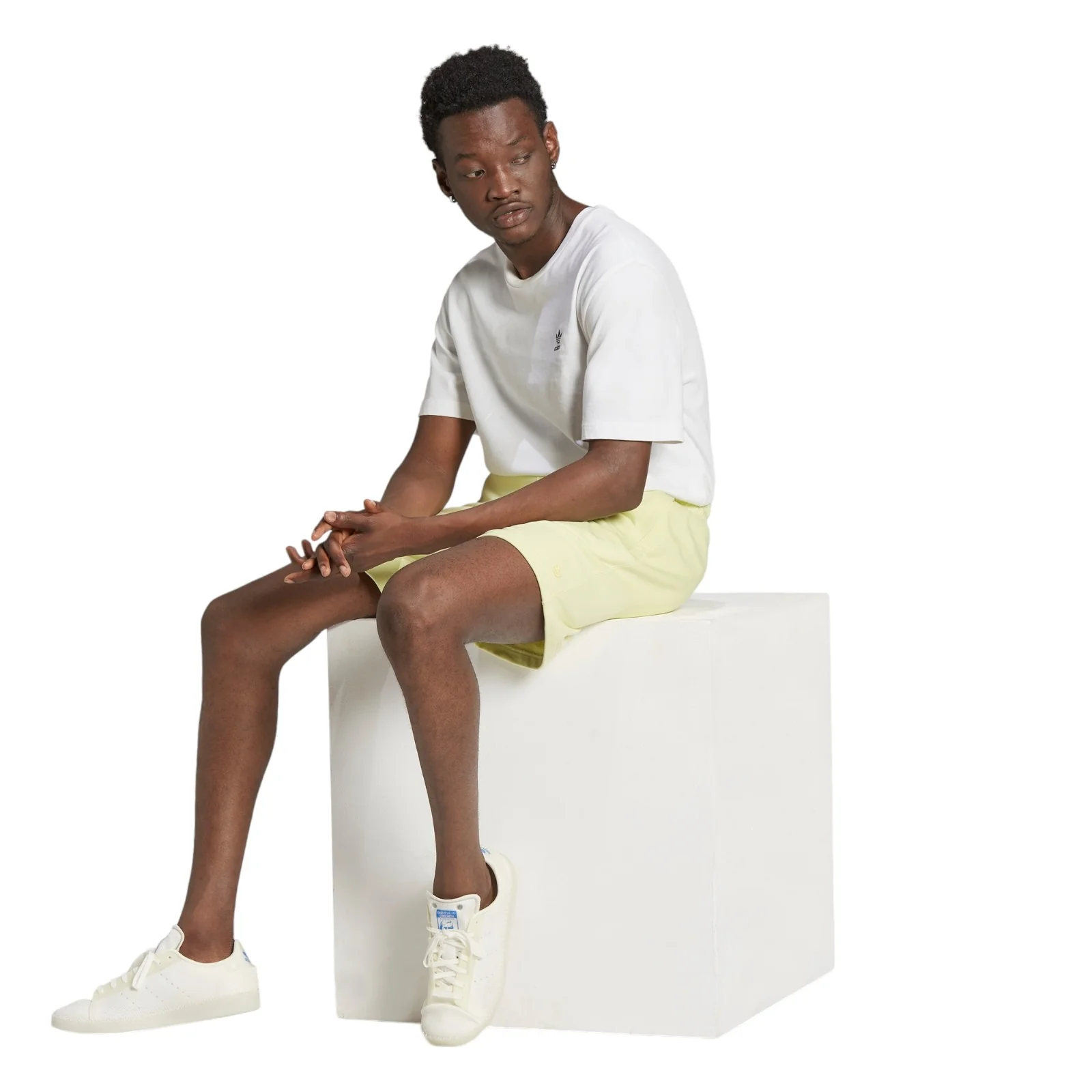 adidas Originals Trefoil Contempo Fleece Shorts - Yellow - Image 6