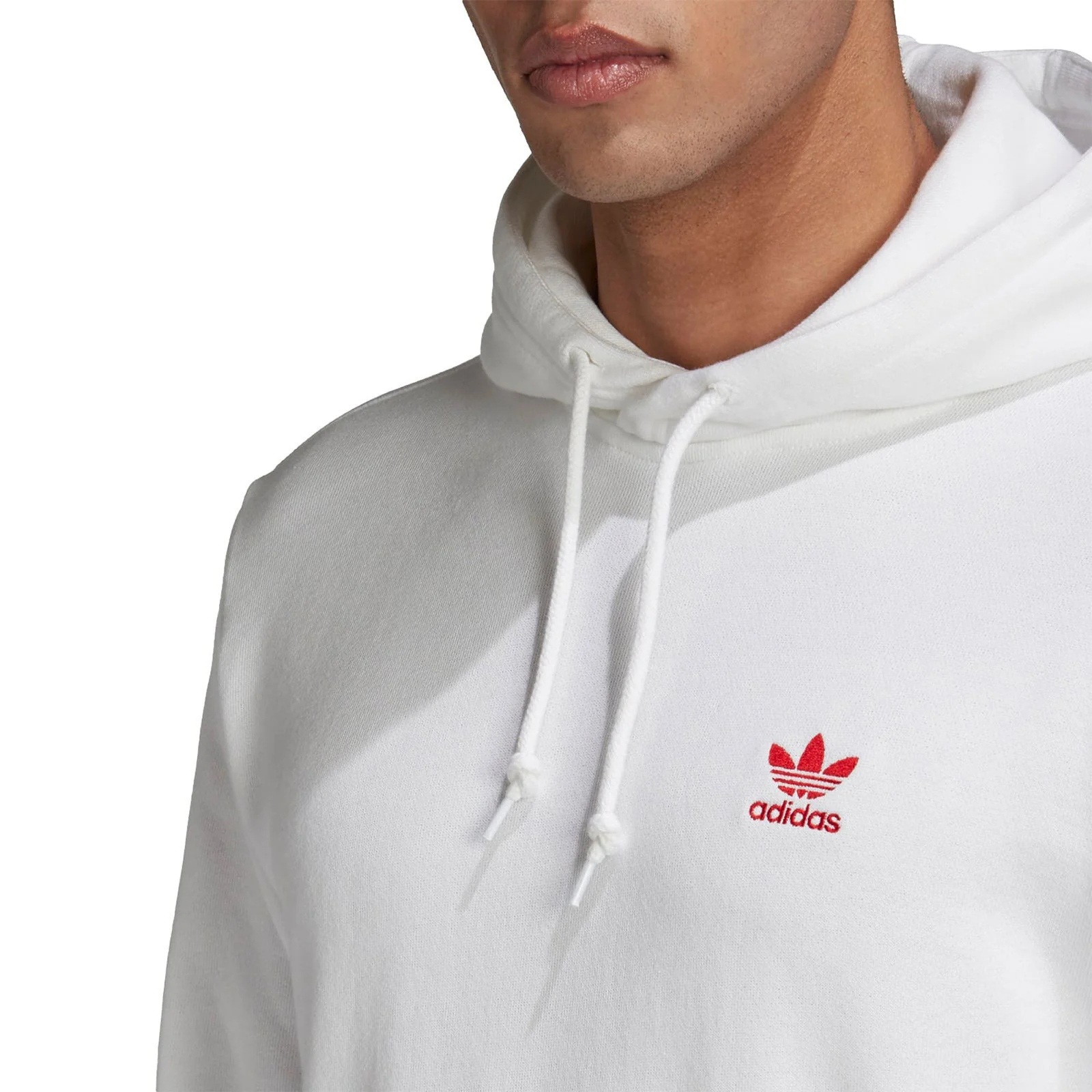 adidas Originals Trefoil Essentials Hoodie - White - Image 3