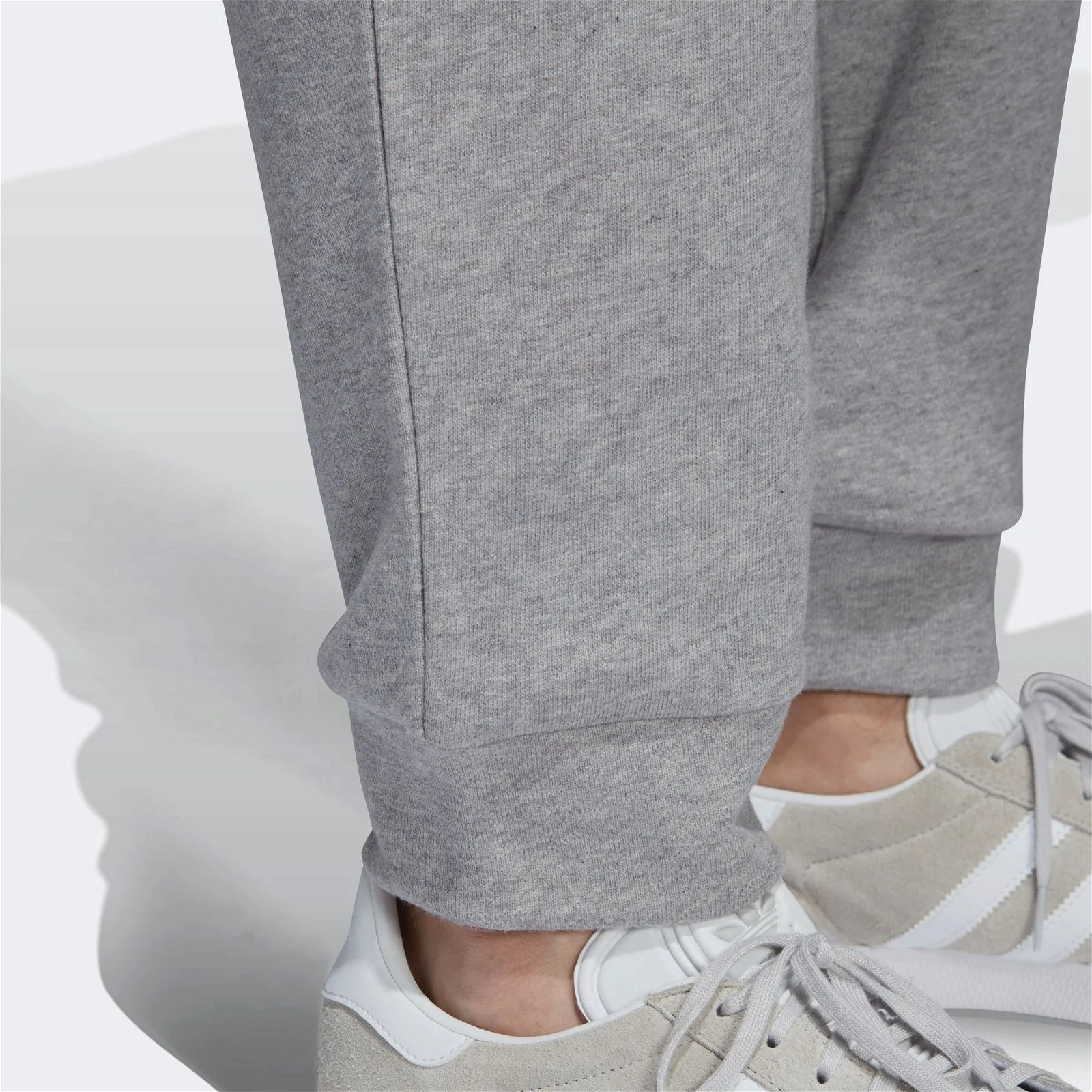 adidas Originals Trefoil Essentials Joggers - Medium Grey Heather - Image 7