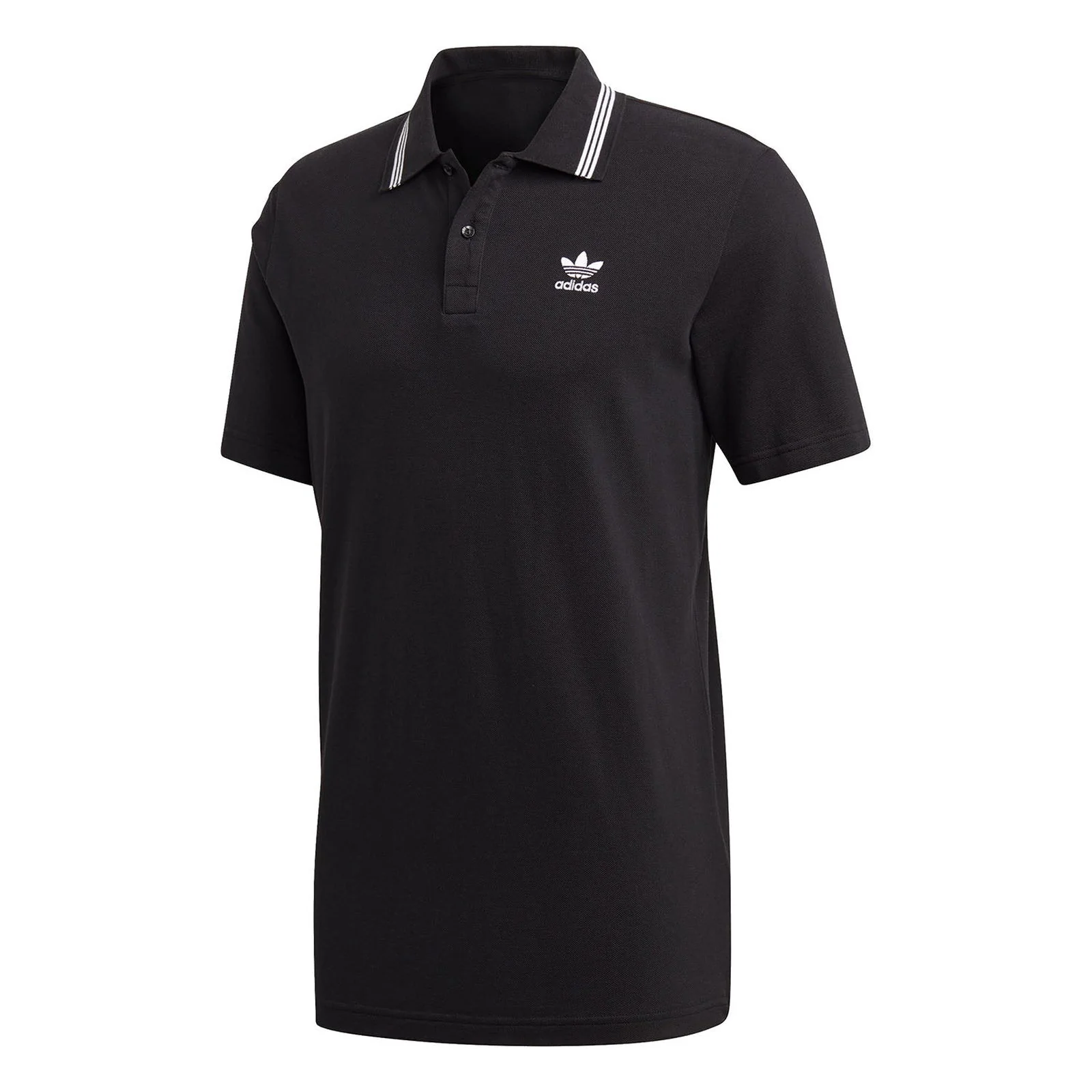 adidas Originals Trefoil Essentials Polo Shirt - Black