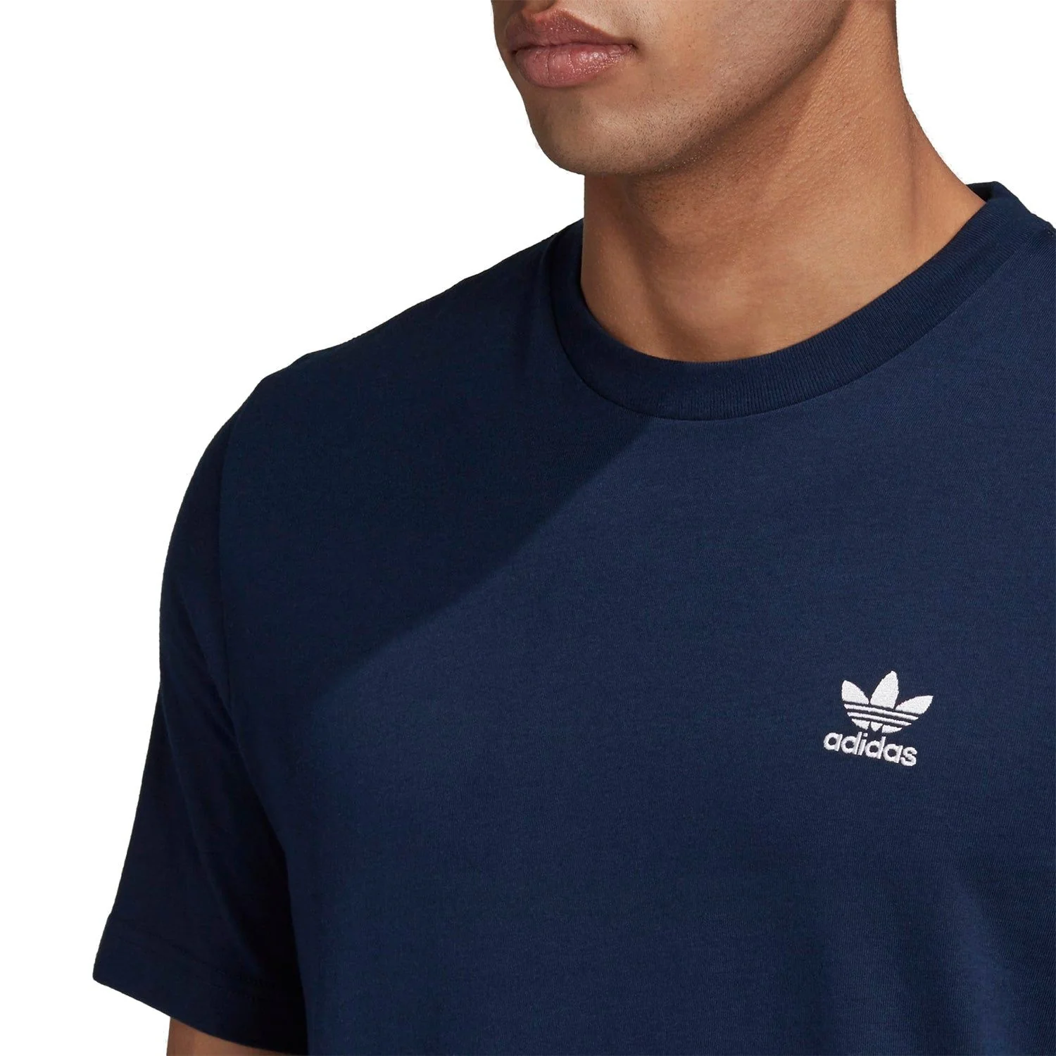 adidas Originals Trefoil Essentials T-Shirt - Navy - Image 4