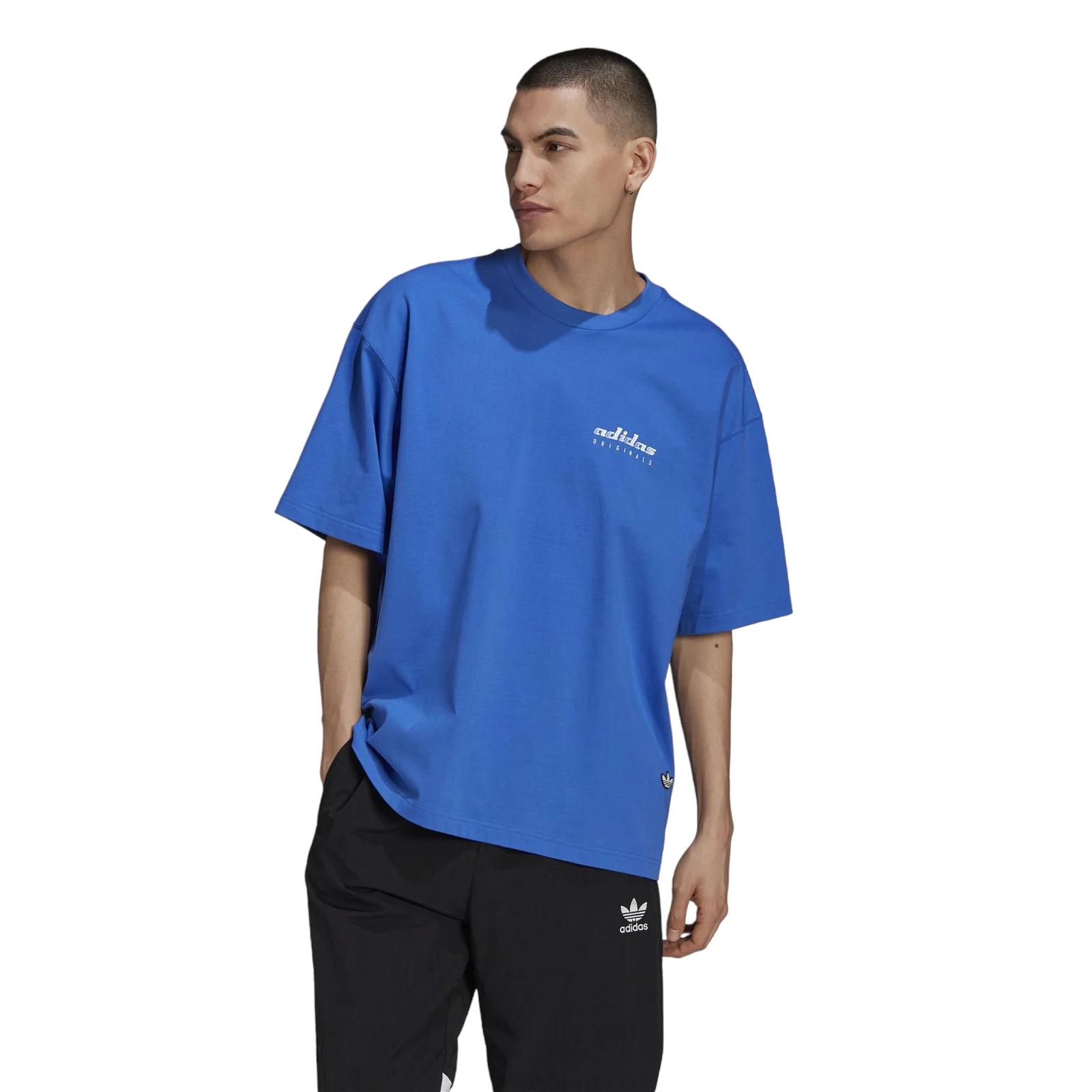 adidas Originals Trefoil Graphic Pack Short Sleeve Tee - Blue - Image 2