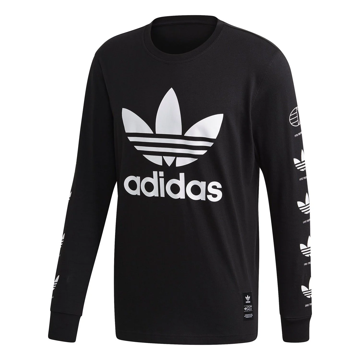adidas Originals Trefoil History 2.0 Long Sleeved Tee - Black